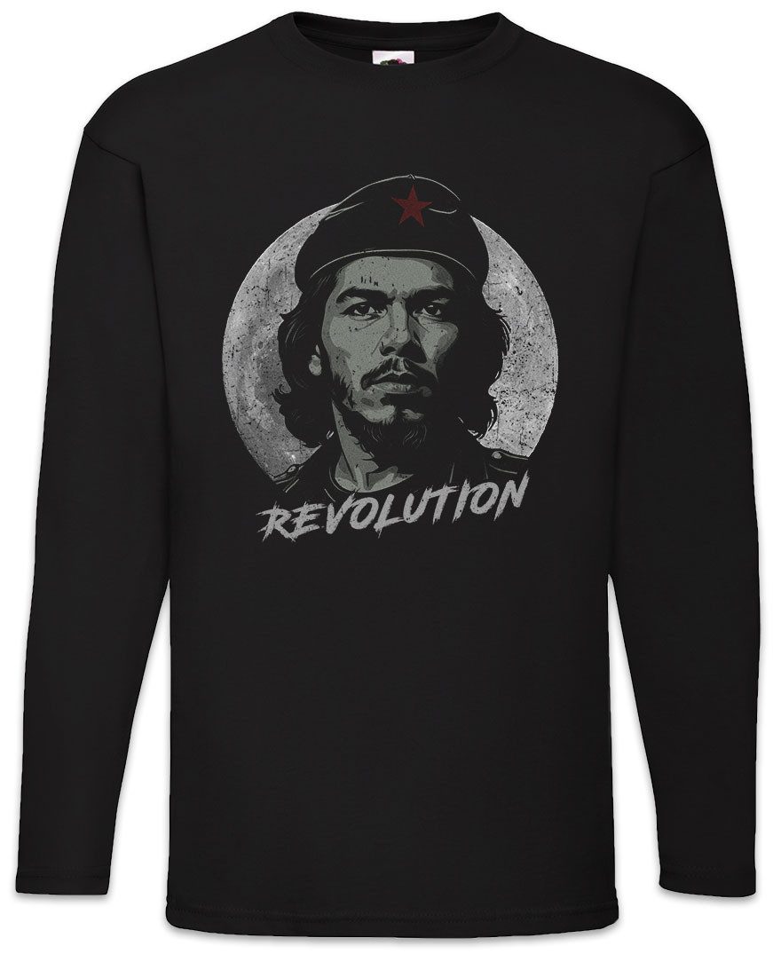 Langarmshirt Che Moon Langarm T-Shirt Guerilla Cuba Castro Portrait Guevara Ernesto