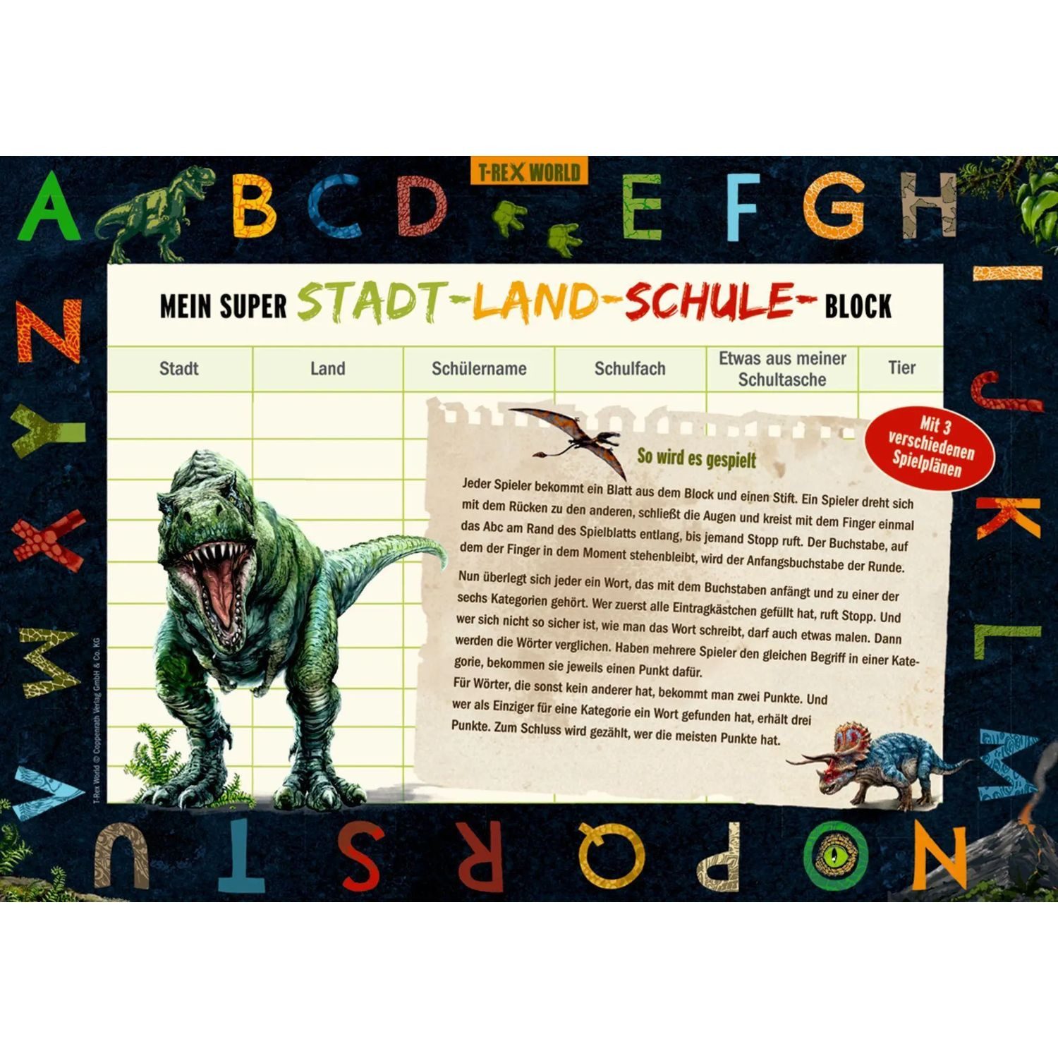 Coppenrath Spiel Meine superschlaue saurierstarke Schulstart-Box (T-Rex World)