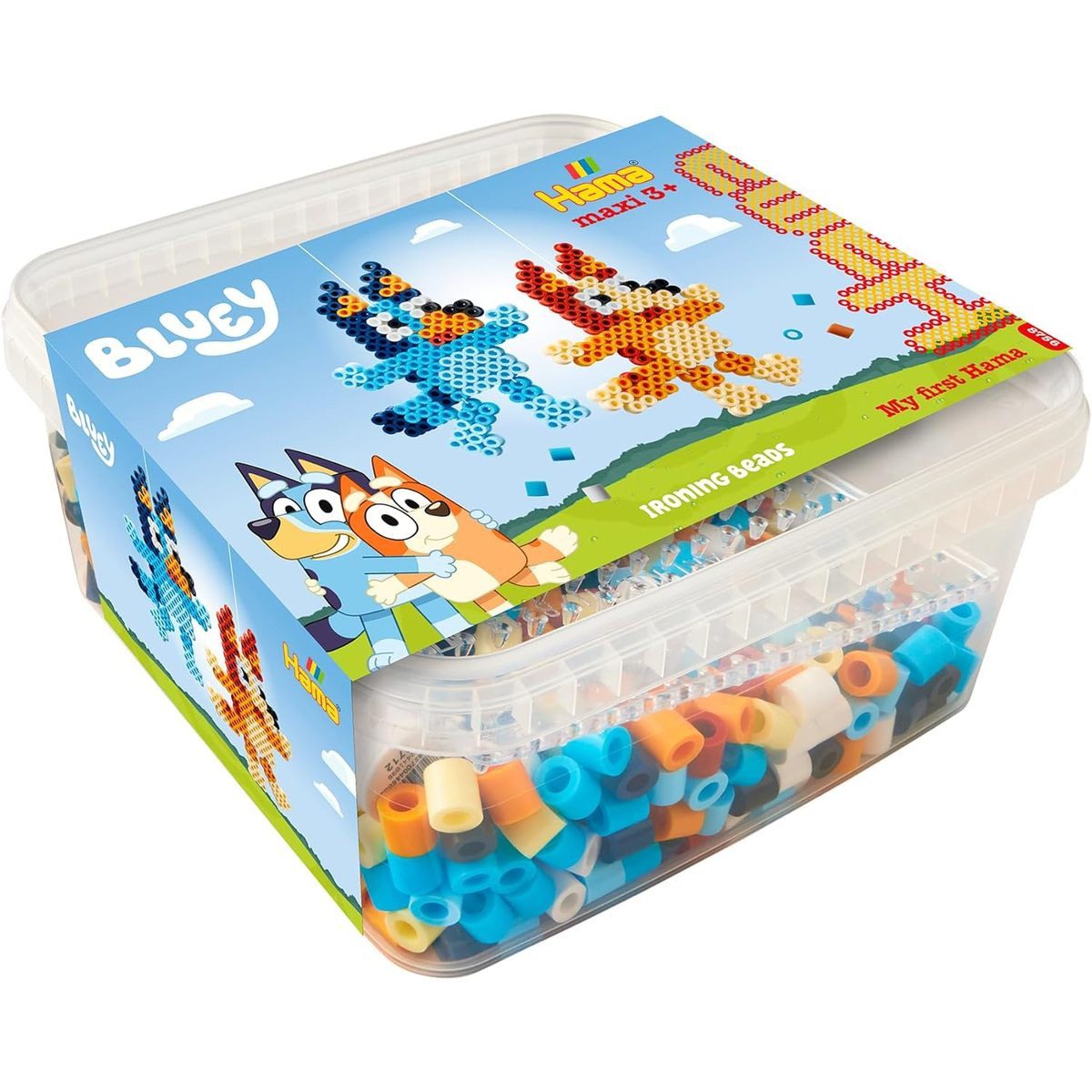 Hama Perlen Bügelperlen Hama Bügelperlen Bluey Maxi 900 Stück Box