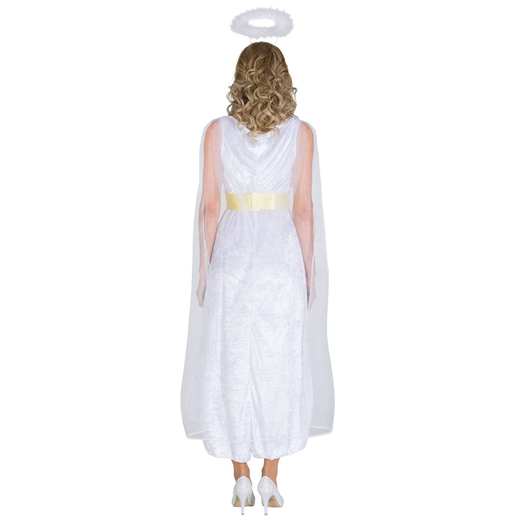 dressforfun Engel-Kostüm Frauenkostüm zauberhafter Engel Esma, Langes, samtartiges Kleid