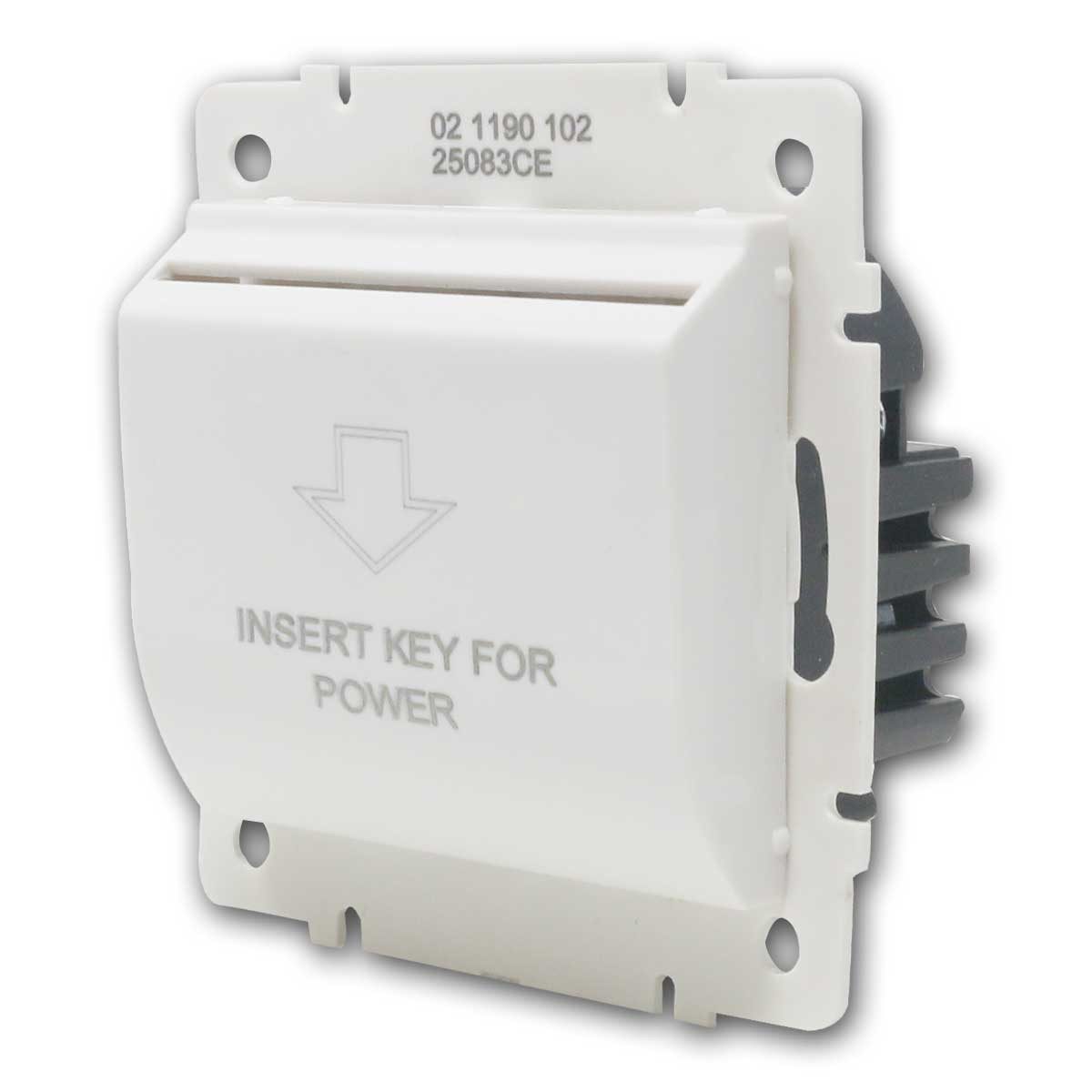 Kanlux LOGI Hotelkarten-Schalter weiß, 250V~/16A, ohn Rah Unterputzschalter