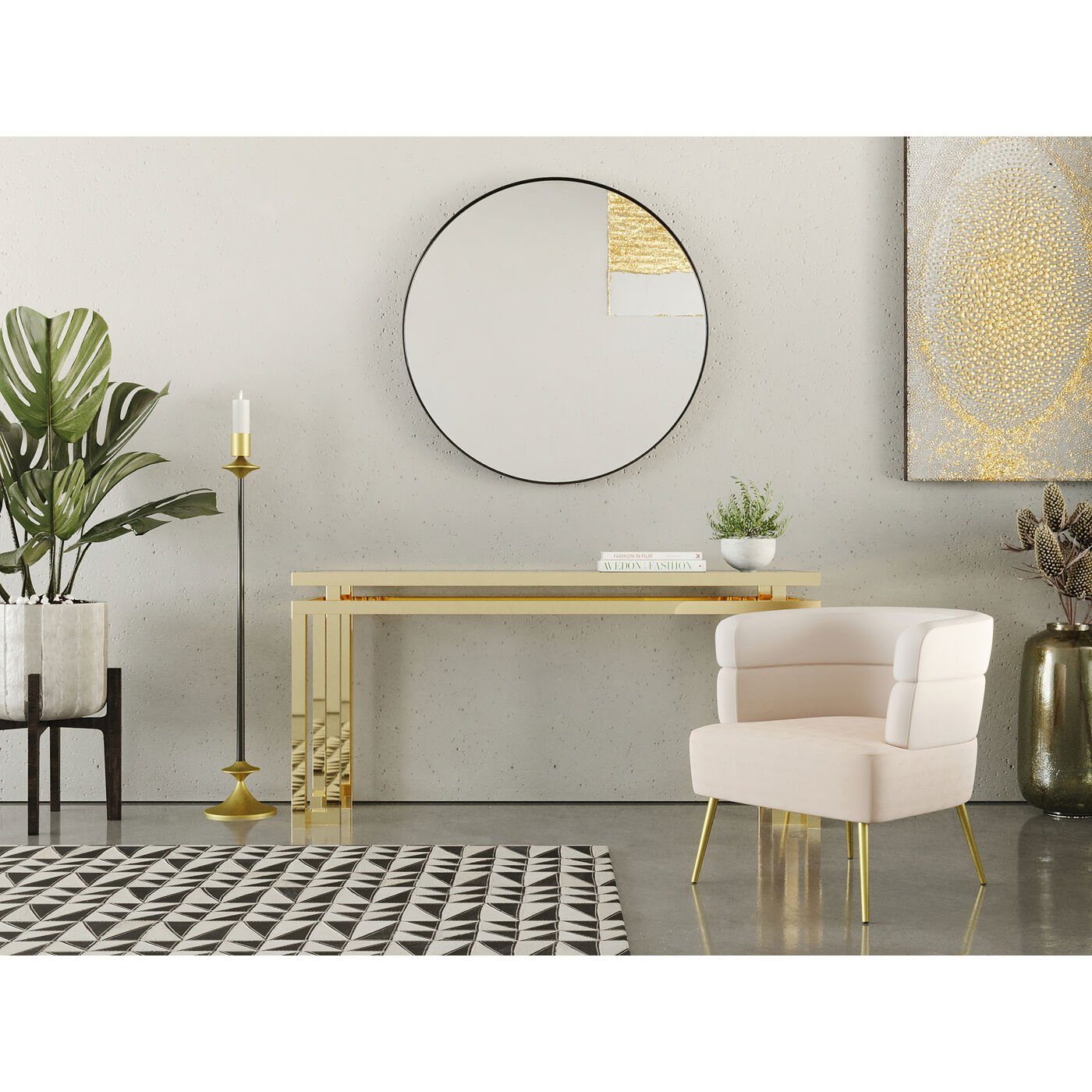 Kare Design Cocktailsessel Sandwich (1-St), Samtoptik