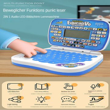 yozhiqu Lerntablet Englisch-Lern-Laptop für Kinder zum Erlernen der englischen Sprache, Mit Musiktastatur zur Förderung der kognitiven Fähigkeiten von Kindern