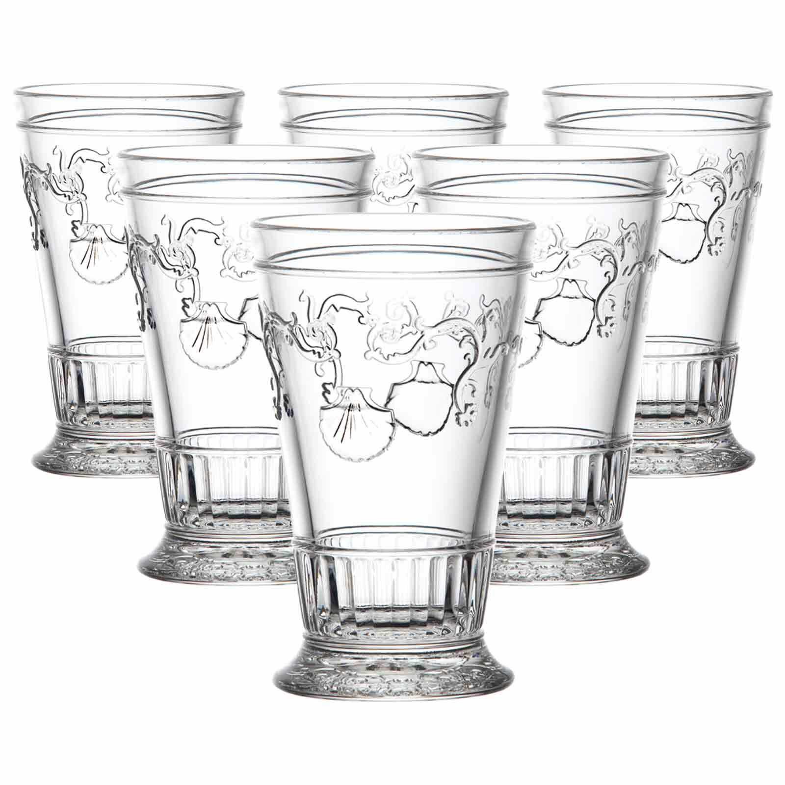 La Rochere Longdrinkglas Versailles Longdrinkgläser 330 ml 6er Set, 6-tlg., Glas
