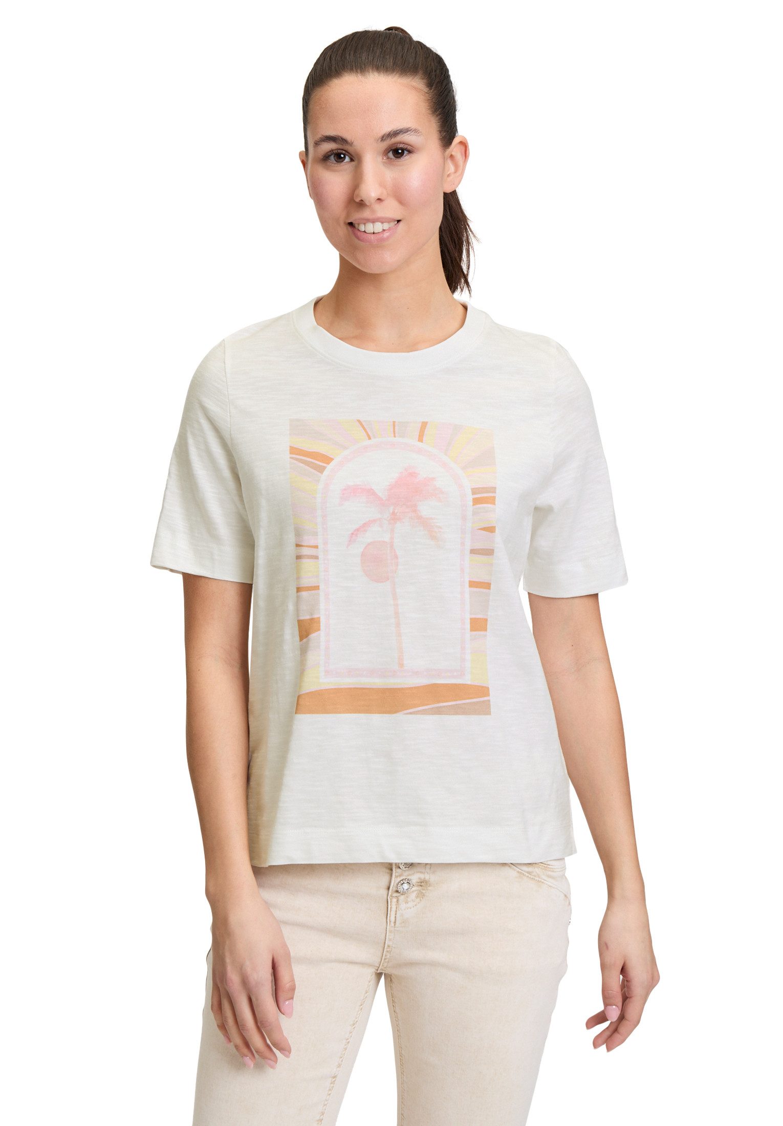 Cartoon Kurzarmshirt Cartoon Printshirt mit Rundhalsausschnitt günstig online kaufen