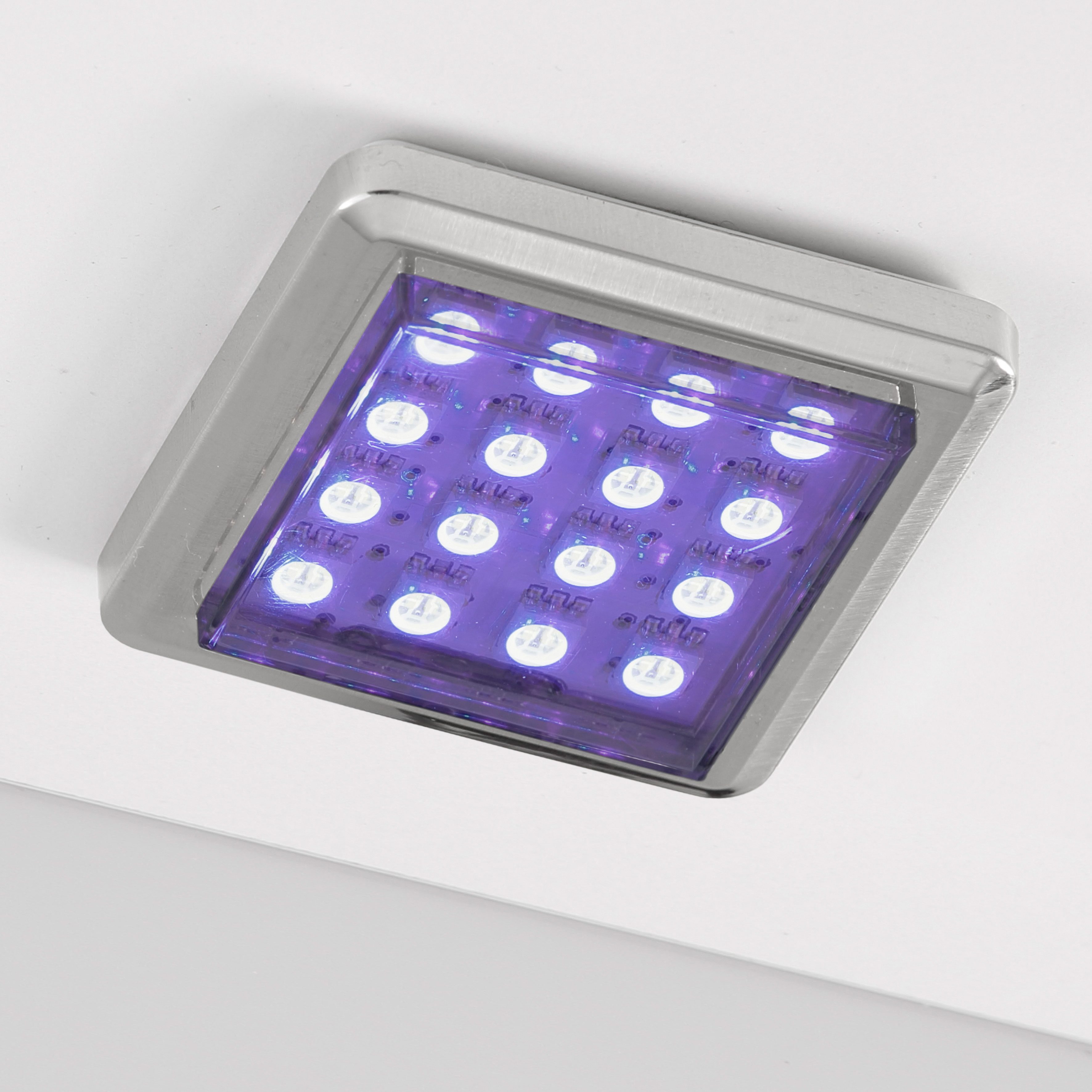 4Stk RGB LED Unterbauleuchte Küche Vitrinenbeleuchtung LED Schrankleuchten DE UG