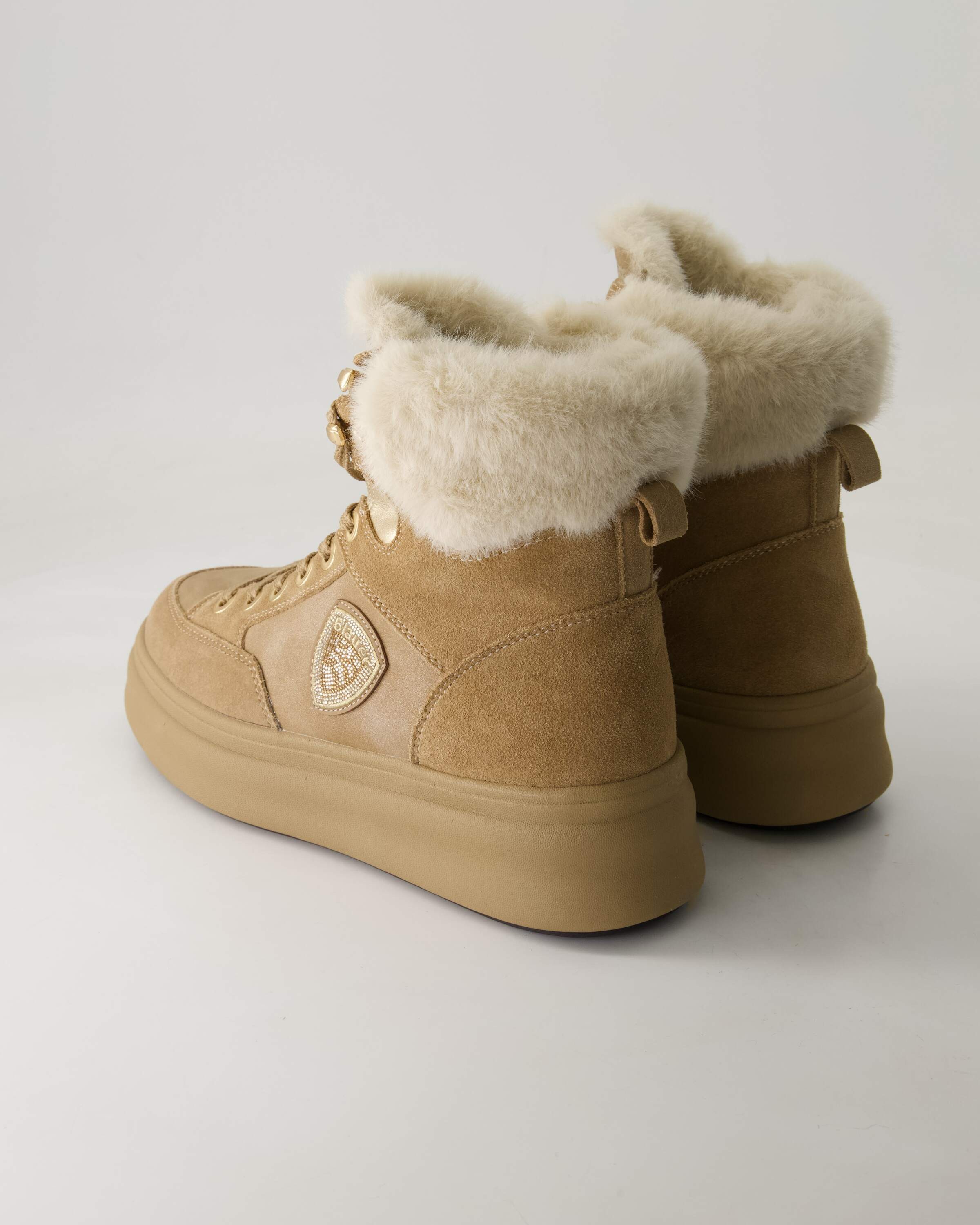 Blauer Emery01 Winterstiefelette Obermaterial: Leder und Sonstiges Material