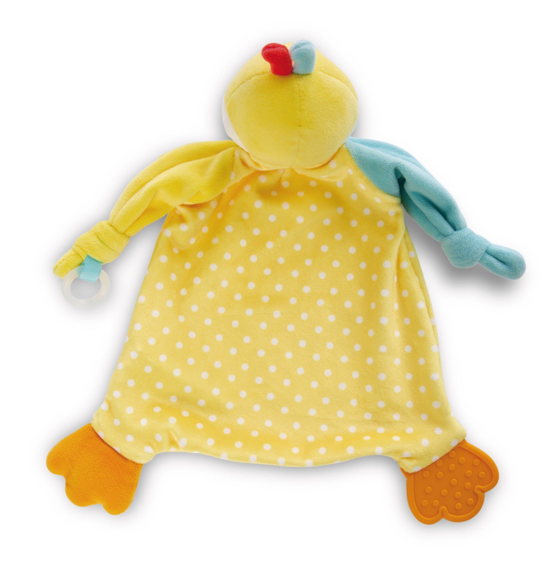 Plüschfigur Nici 48890 Schmusetuch Ente 25x25cm mit Beißring und