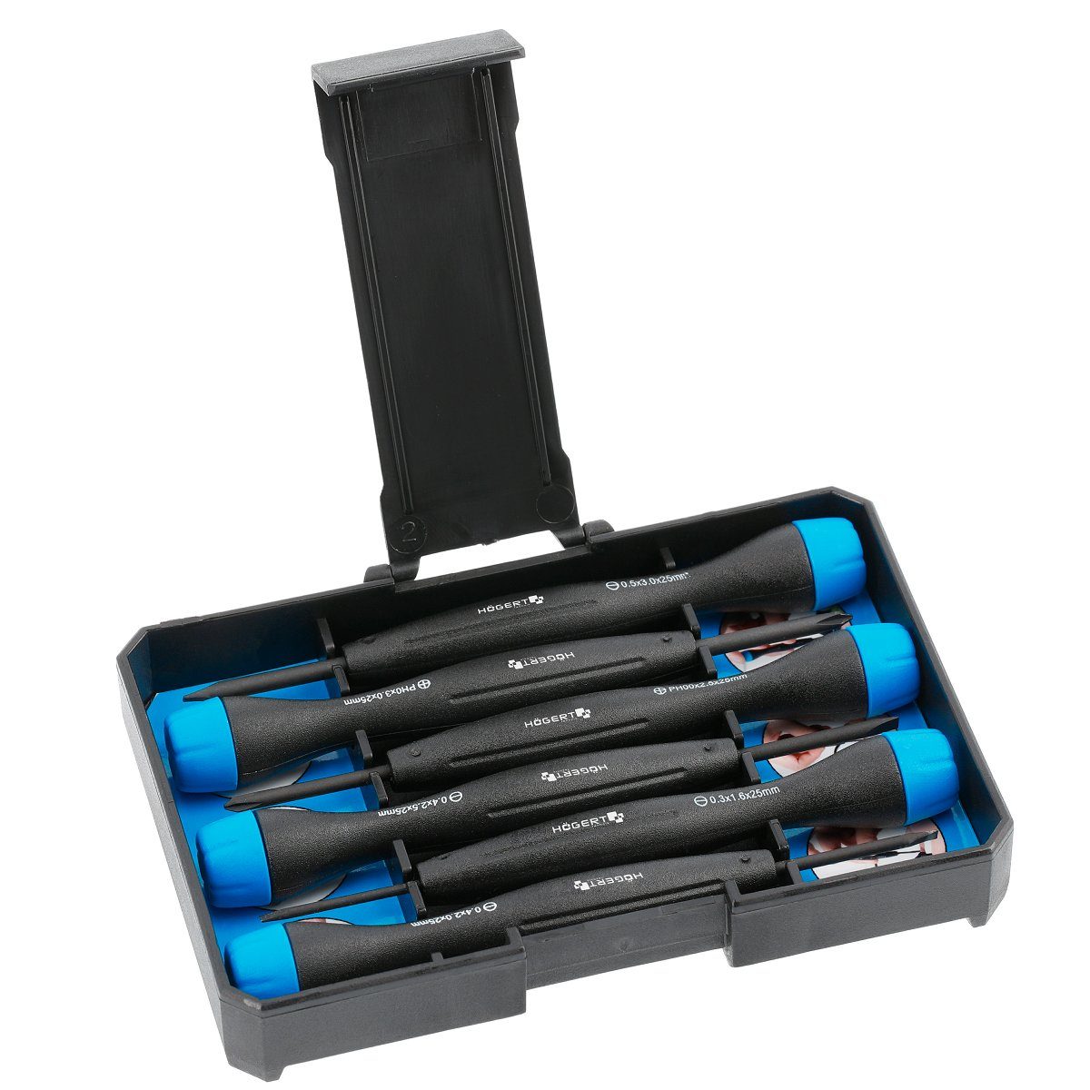 MS Beschläge Schraubendreher 6-teiliges Präzisionsschraubendreher-Set HT1S272