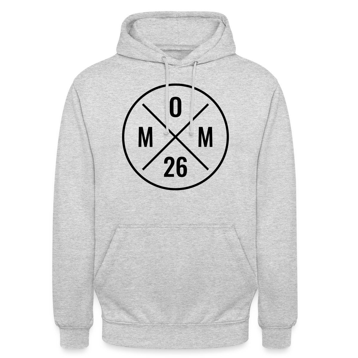 Spreadshirt Hoodie Mom 2026 Modernes Mama Logo Schwangerschaft Unisex Hoodie (1-tlg)