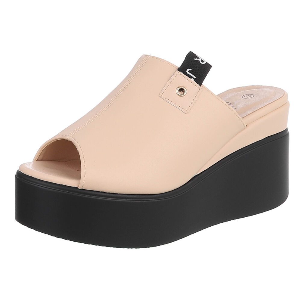 Ital-Design Moderne Absatzsandalen mit Plateau für Damen Plateausandaletten günstig online kaufen