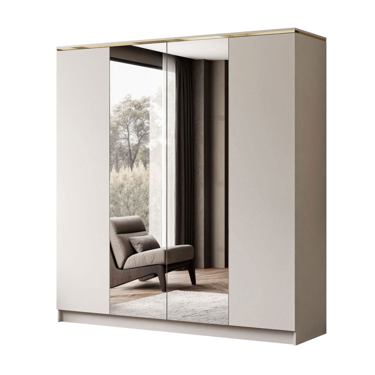 Lookway Kleiderschrank AURORA 4D KASCHMIR Shrank günstig online kaufen