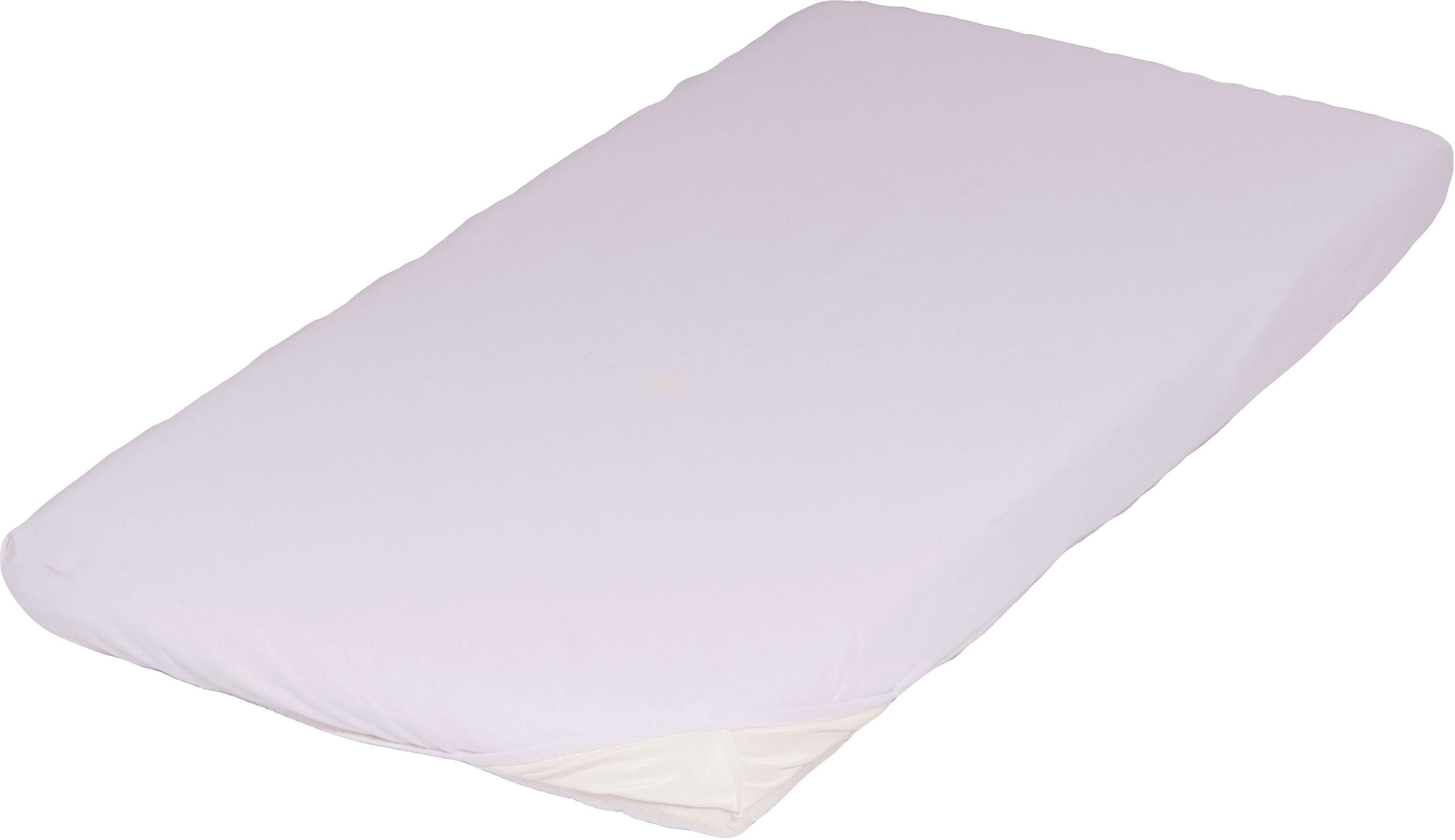 10-12cm Feinbiber Matratzen einer Höhe Spannbetttuch von von mit weiß SETEX, Matratzenschutzbezug Für wasserdicht