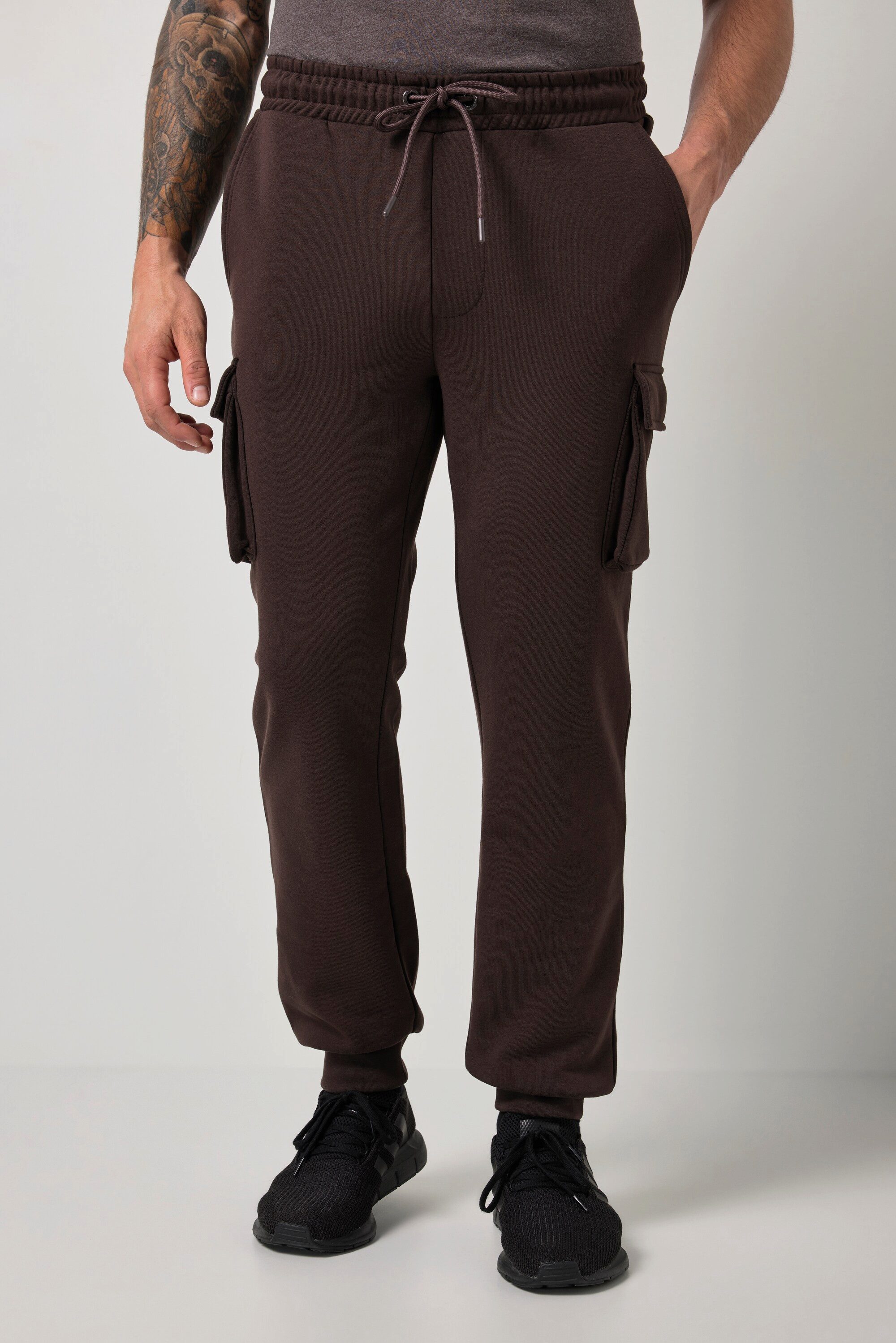 Sweathose Sweat-Cargohose Fitness Elastikbund