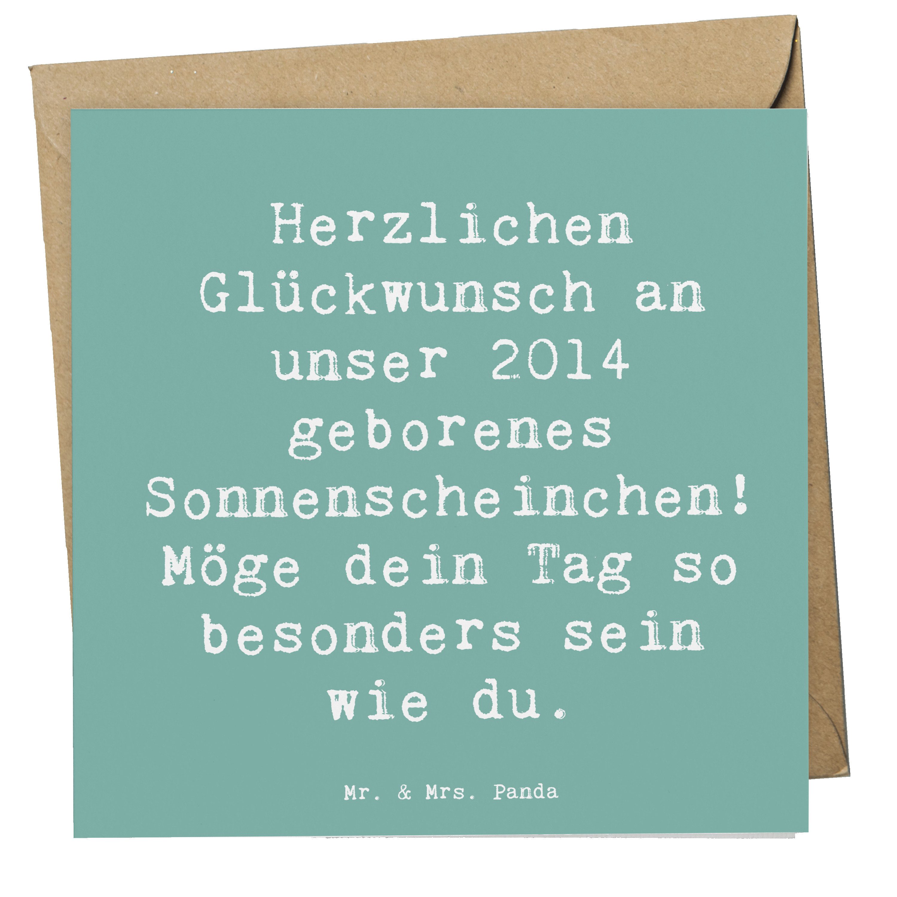 Grußkarte 2014 Geburtstag Sonnenschein - Meeresbrise - Geschenk, herzlichste Wü