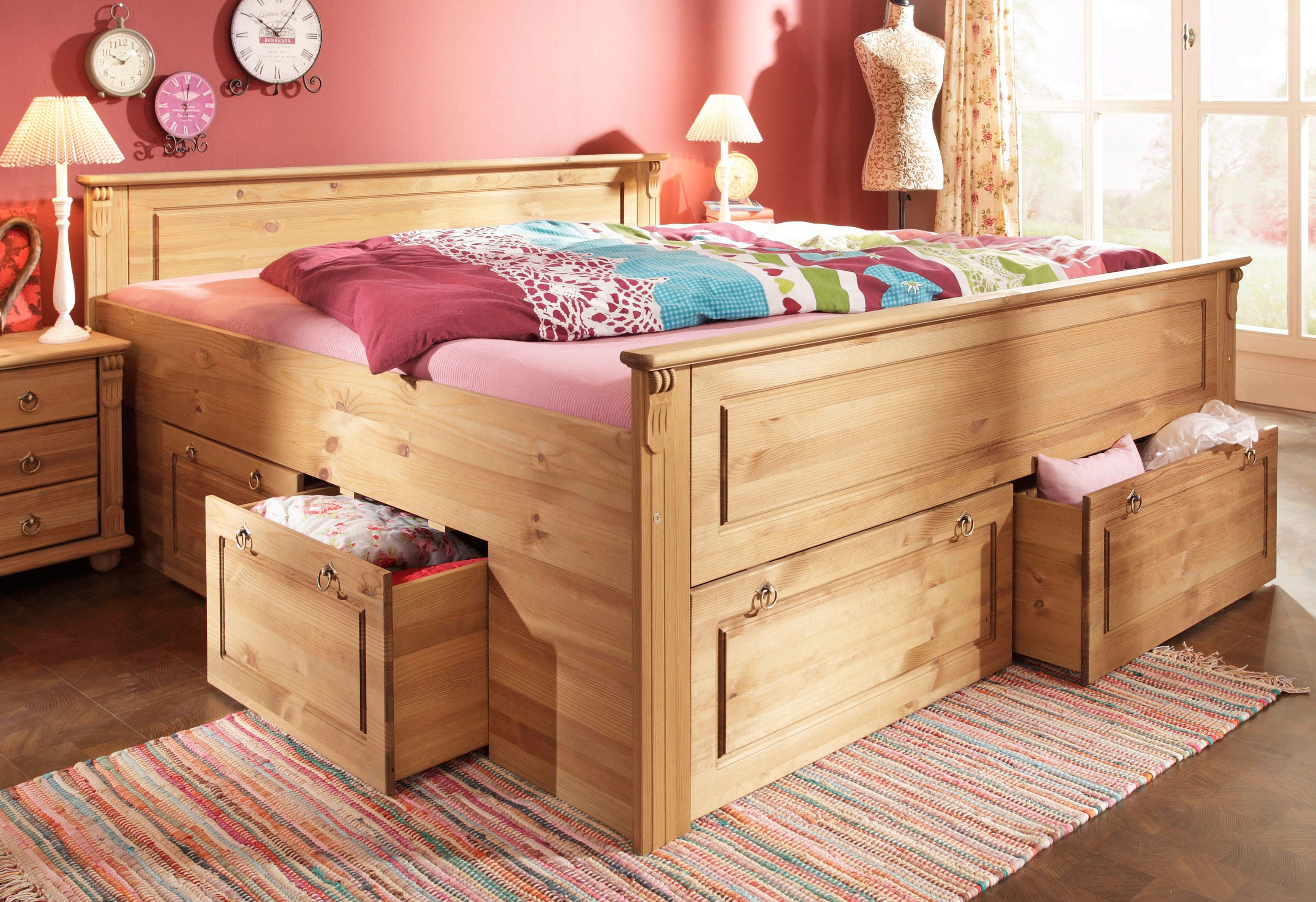 Massivholzbetten 200x200 online kaufen | OTTO