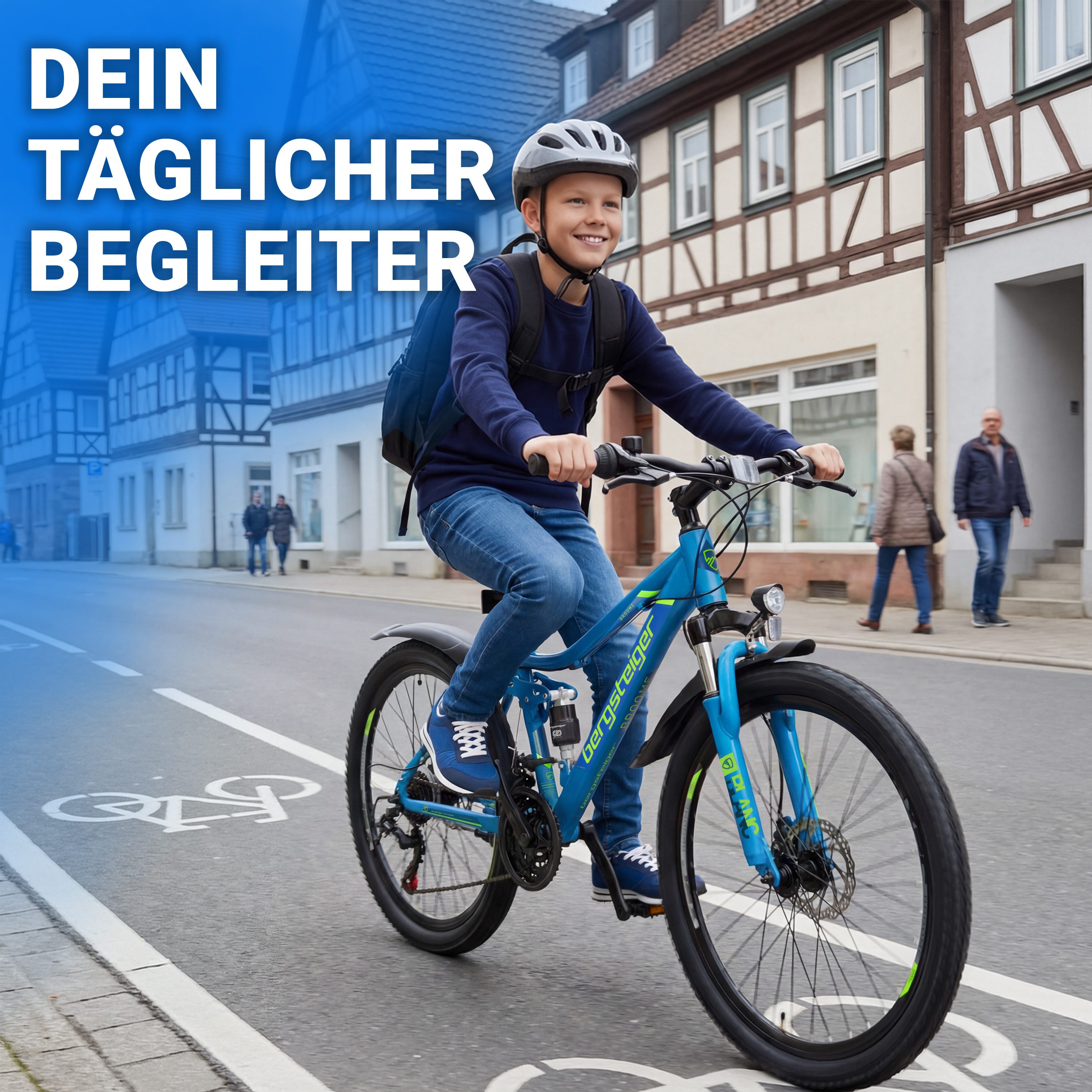 bergsteiger Kinderfahrrad Broome 24, 26 Zoll, Damen, Herren, Mountainbike, 21 Gang Shimano Shimano Tourney Schaltung Schaltwerk, Kettenschaltung, Scheibenbremse – Bild 4 von 5