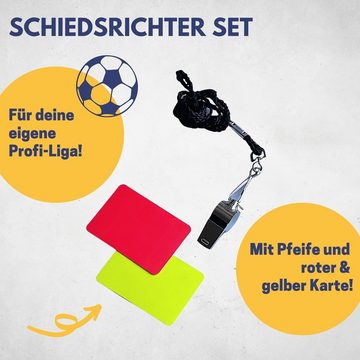 Best Sporting Trillerpfeife Schiedsrichter Set Fußball I Schiedsrichterkarten und -pfeife mit Band