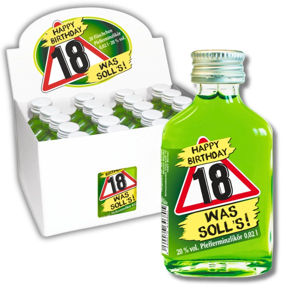 Pflege-Geschenkbox 20er Box Partybox - Was solls! - zum runden Geburtstag Zahlengeschenk