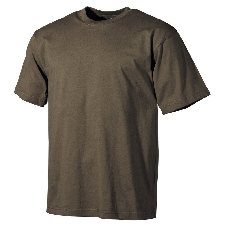 MFH T-Shirt MFH US T-Shirt, halbarm, 170 g/m² (1-tlg), verstärkter Rundhals