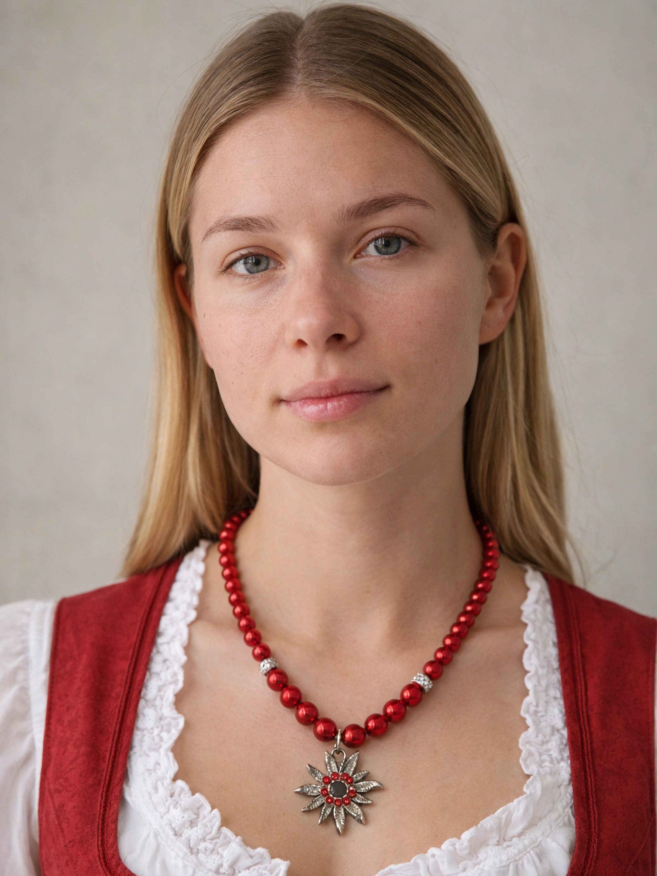Allgäu Rebell Collier Heidi, mit Edelweiß Anhänger