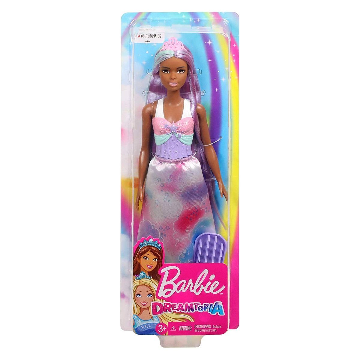 Mattel® Anziehpuppe Mattel FXR95 Barbie Dreamtopia - Zauberhaar, Puppe mit Bürste, Prinze