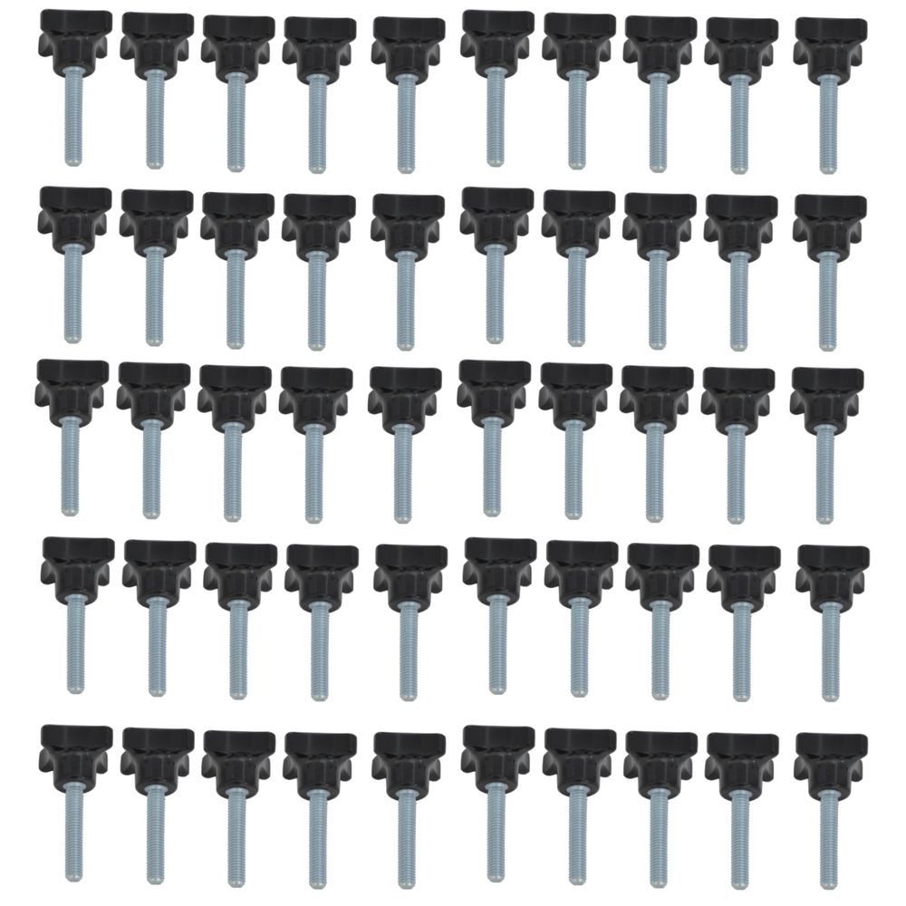 Anhänger 50x Kreuzgriffschrauben - M8 x 50mm - Griff Ø40 - Kreuzschrauben