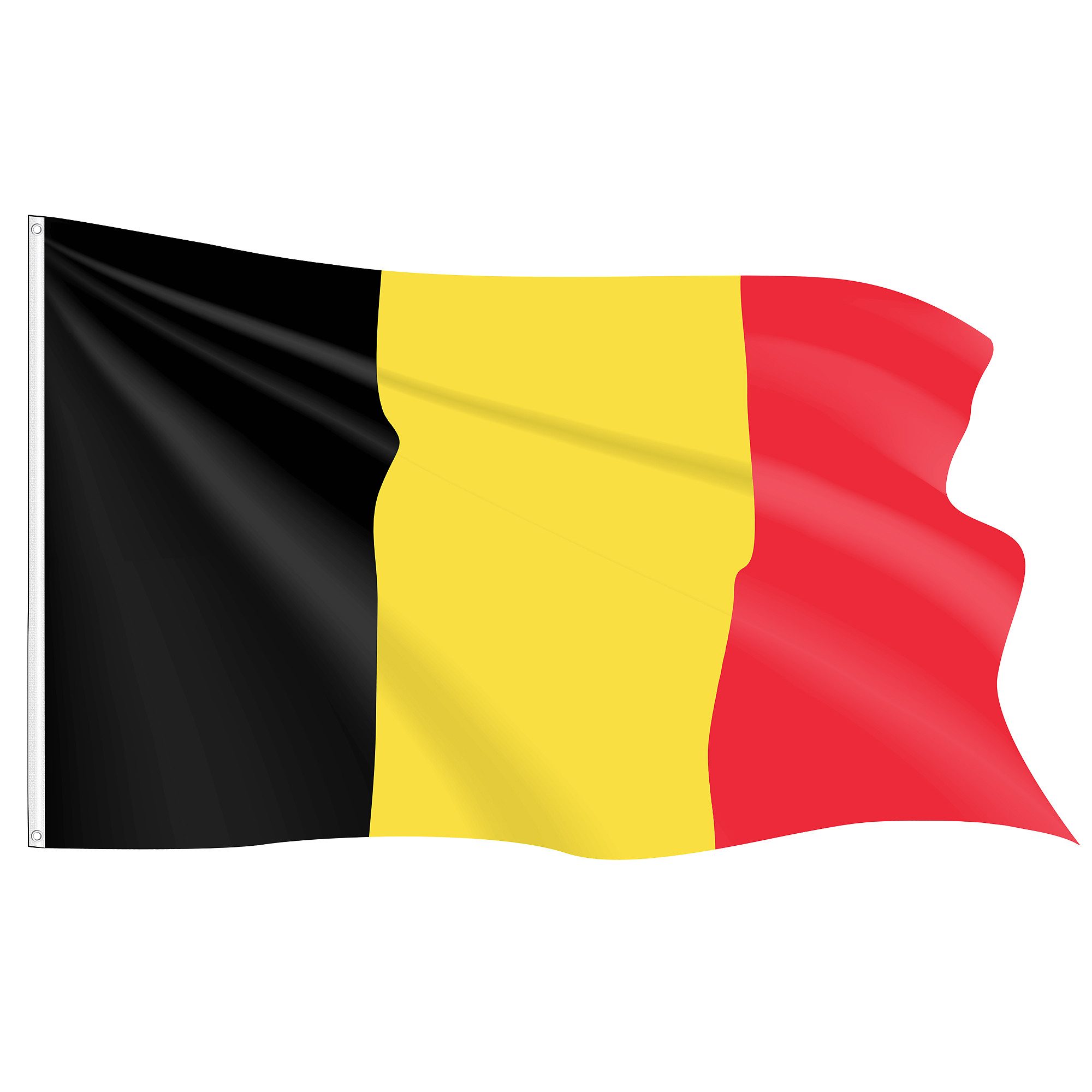 Taffstyle Flagge Fahne Fanartikel Land 2 Metallösen Hissflagge 90cm x 60cm Belgien, EM WM Länderflagge Flagge Handball Eishockey Basketball Fussball