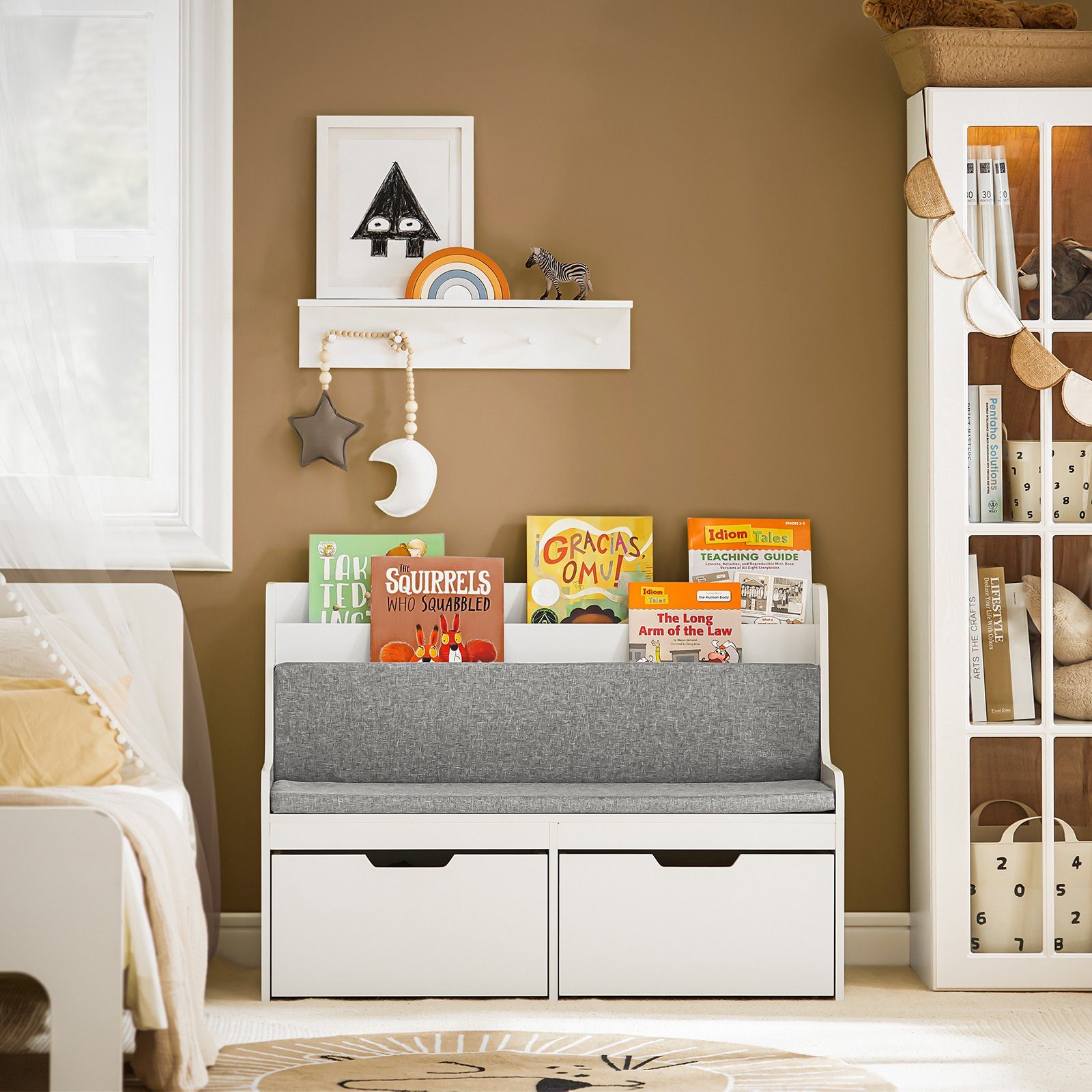 SoBuy Kinderstuhl KMB66, Kinder Sitzbank Spielzeugtruhe Spielzeugkiste Aufb günstig online kaufen