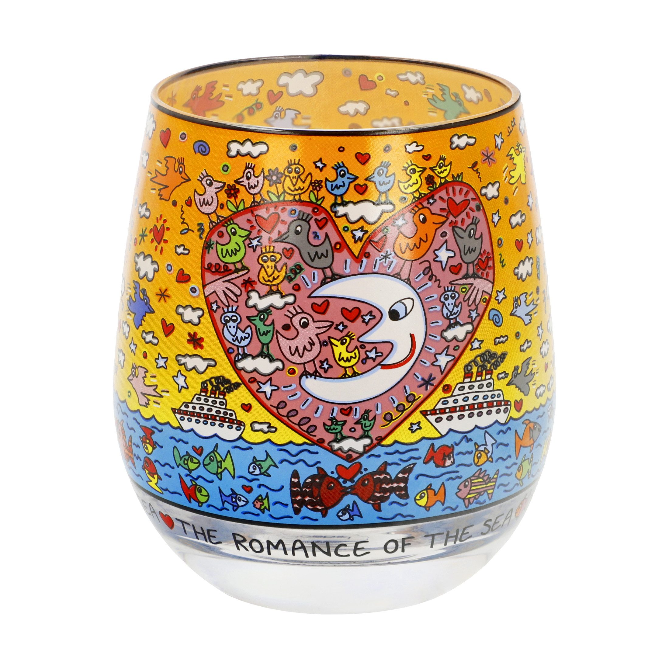 Goebel Windlicht James Rizzi, mundgeblasen, Bunt, günstig online kaufen