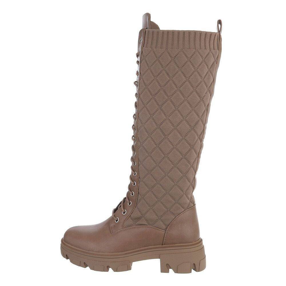 Ital-Design Damen Schnürschuhe Freizeit Plateaustiefel (76772041) günstig online kaufen