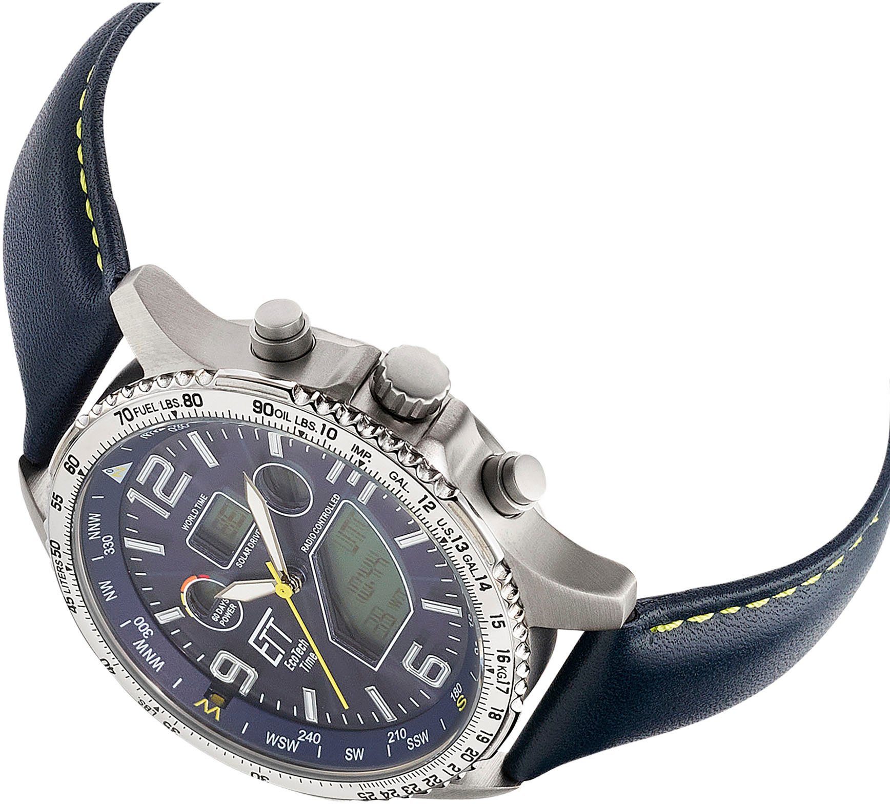 ETT Funkchronograph EGT-11574-31L, Timer, Professional World Solar