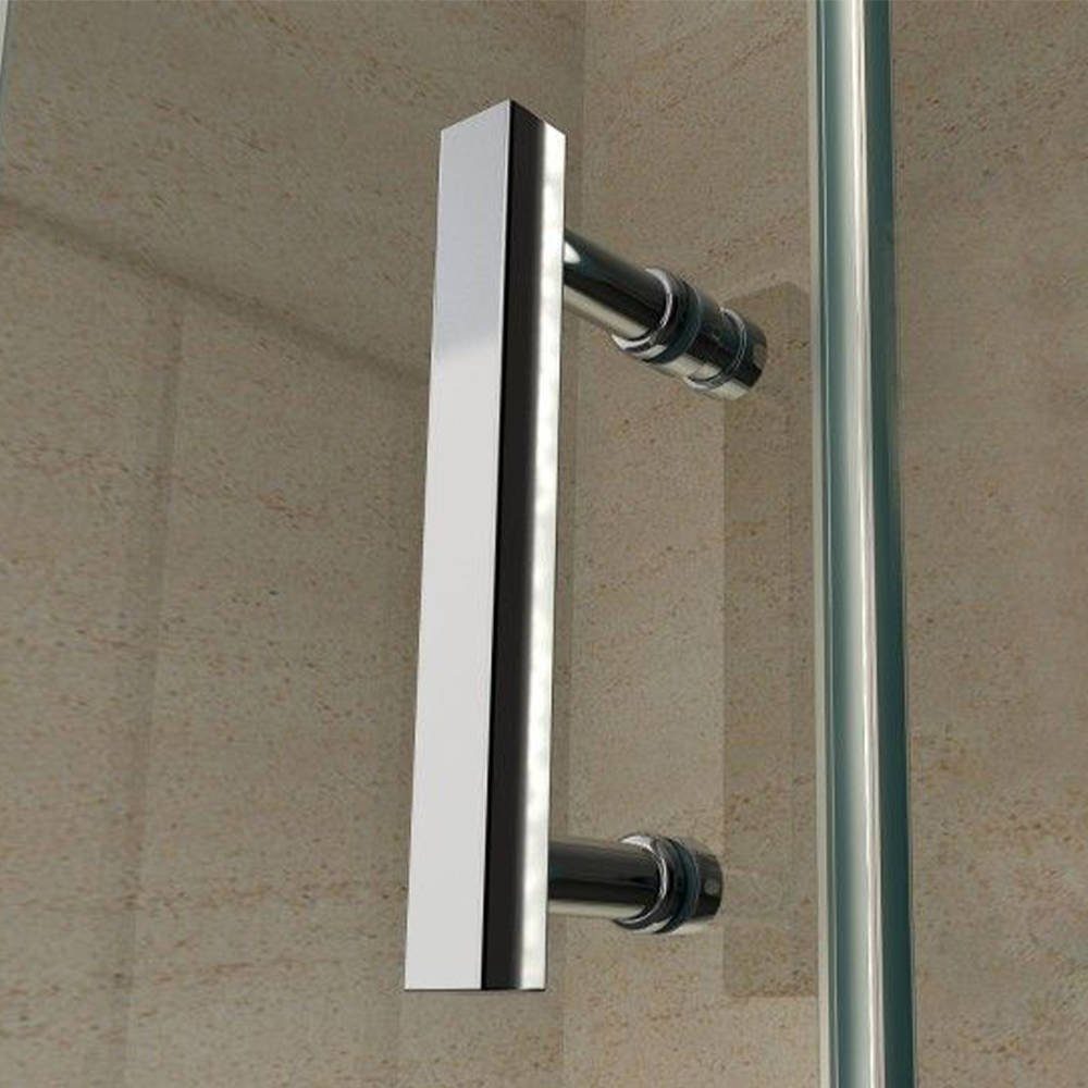 Aloni Eckdusche CR01-8080, BxT: 80x80 cm, 1-tlg., Aloni Duschkabine Eckdusche Schwingtür 6mm Klarglas 80x80x190cm