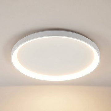 Arcchio LED Deckenleuchte Vivy, dimmbar, LED-Leuchtmittel fest verbaut, warmweiß, Modern, Metall, Acryl, weiß, 1 flammig, inkl. Leuchtmittel, LED Lampe