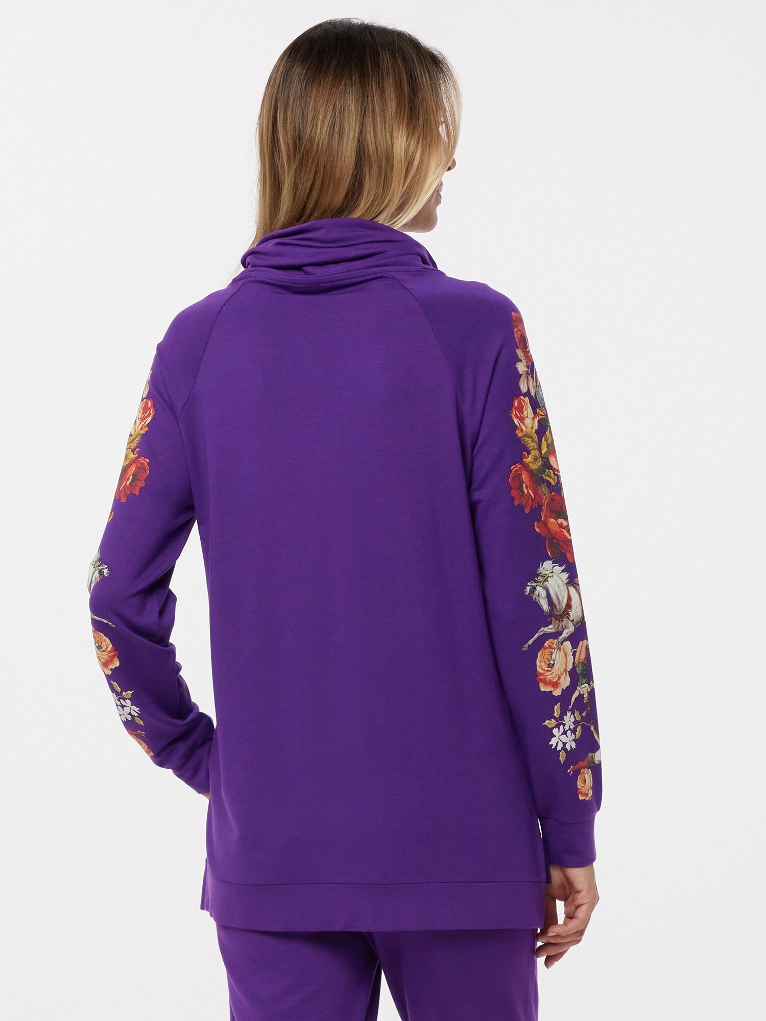 MONACO blue WEEKEND Langarmshirt Longshirt figurumspielend mit buntem Druck günstig online kaufen