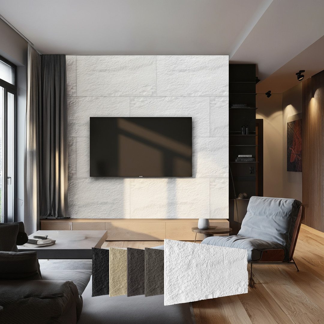 Hexim Wandpaneel, (Steinoptik Felsen Platten 120x60cm PU Wandverkleidung 0, günstig online kaufen