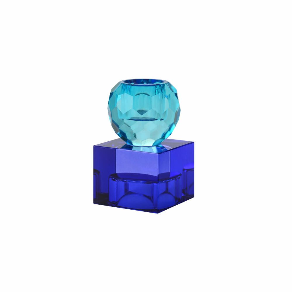 Giftcompany Kerzenhalter Sari Kugel Cube, Blau, Dunkelblau, H 8 cm günstig online kaufen