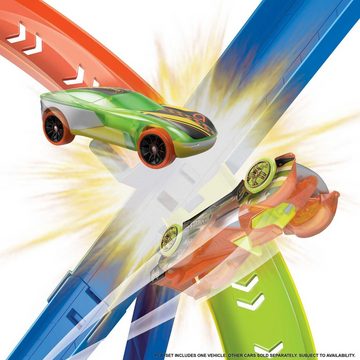 Hot Wheels Autorennbahn Crash Spirale Trackset, inklusive 1 Spielzeugauto