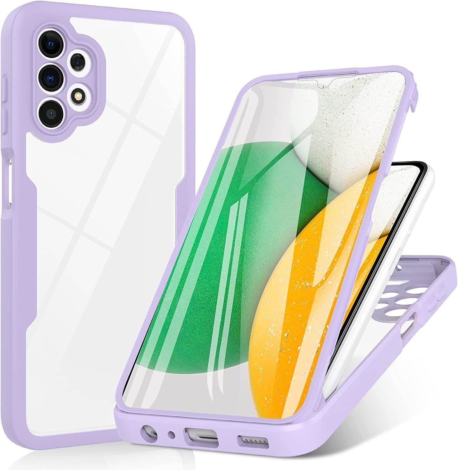 betterfon Handyhülle für Samsung Galaxy A13 4G 2-teiliges 360° TPU Schutzcase, 2-teiliges 360 Grad Case mit Rundumschutz und Displayschutz