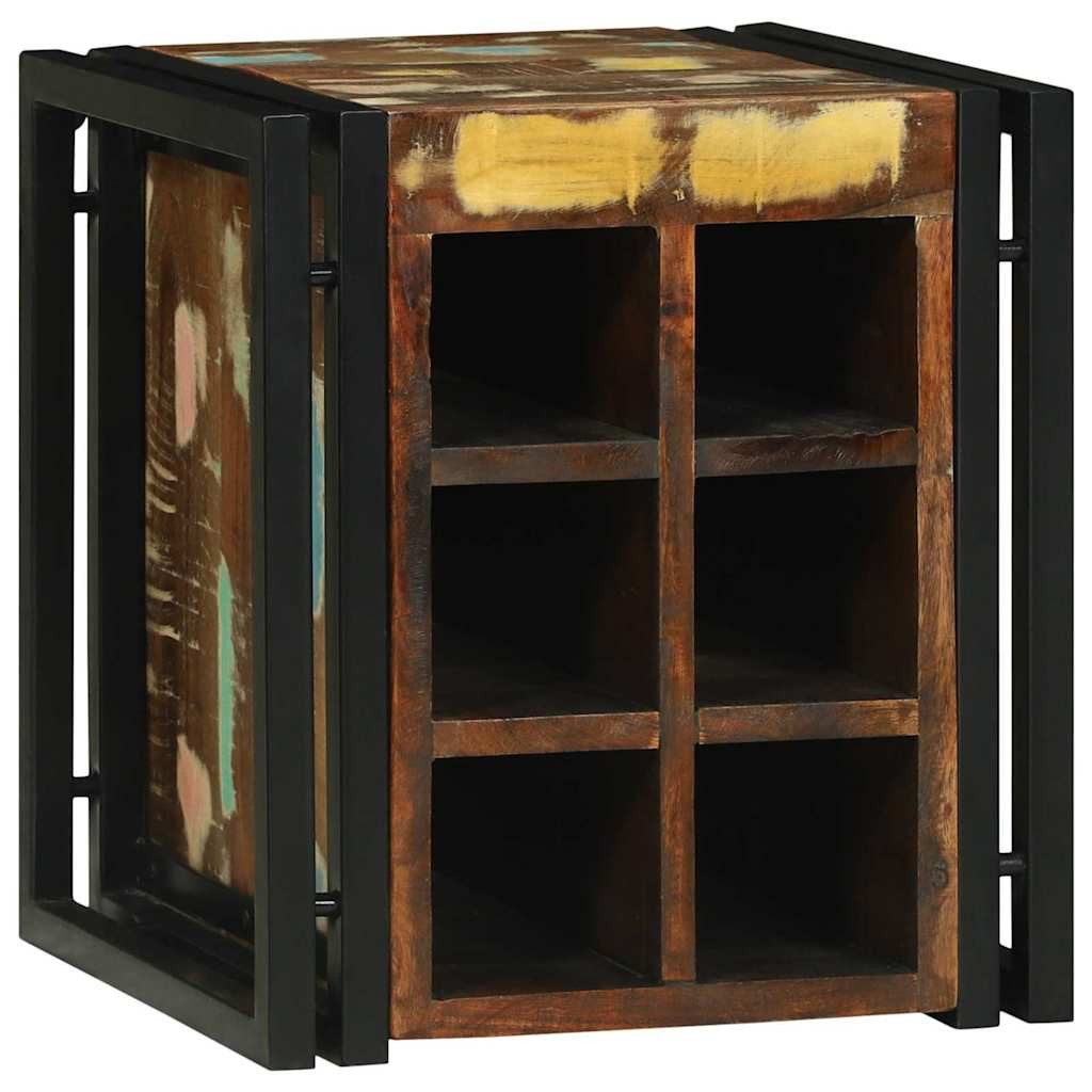 vidaXL Barschrank Weinregal 35 x 35 x 39 cm Massives upgecyceltes Holz (1-St)