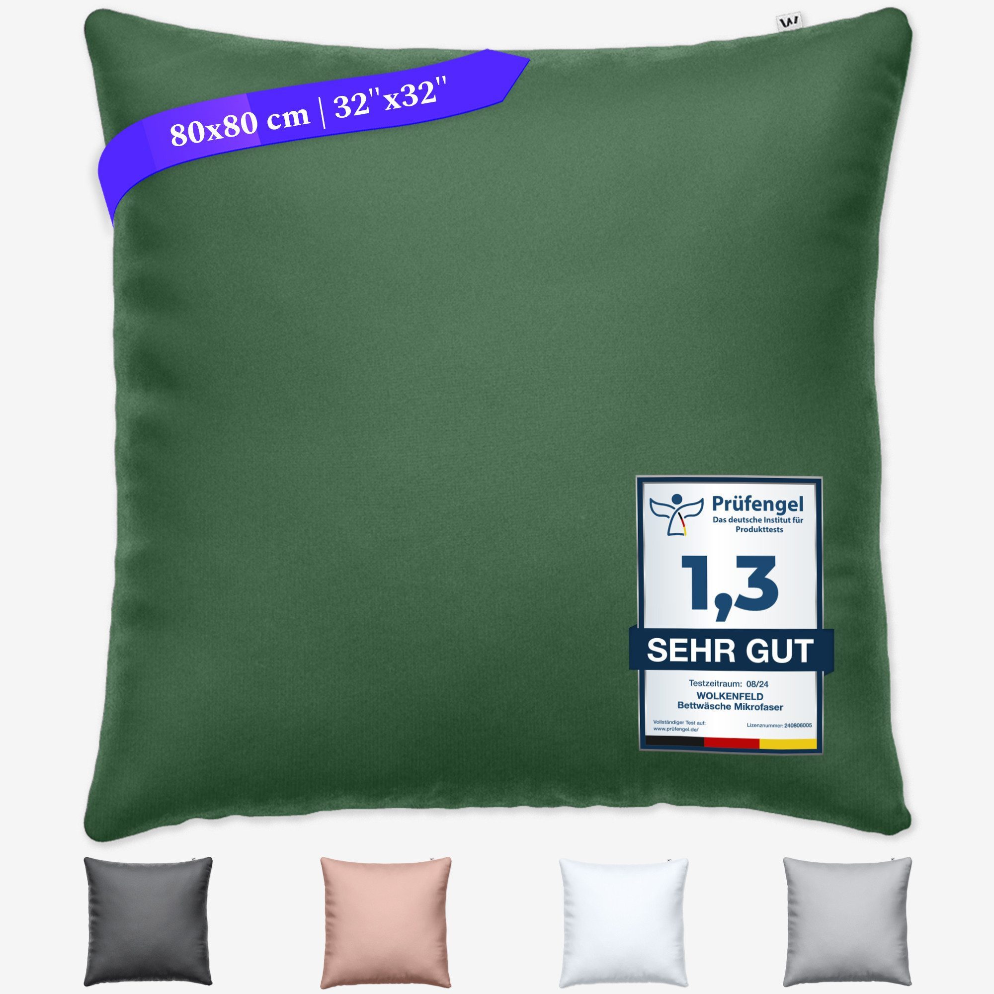 Wolkenfeld Kissenbezug Mikrofaser Kissenbezug - Allergiker Kopfkissenbezug günstig online kaufen