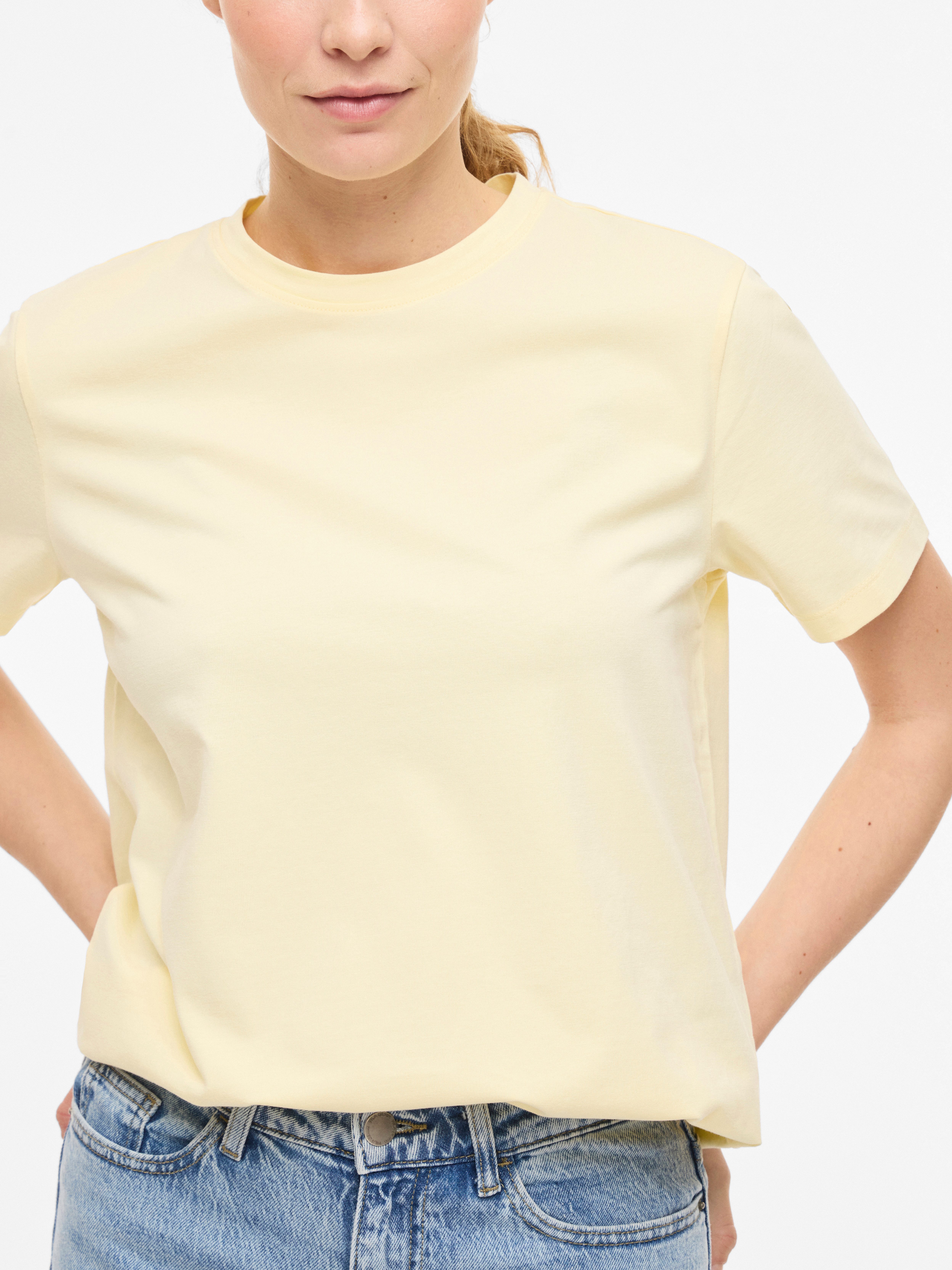 Vila Kurzarmshirt VINORA S/S T-SHIRT - NOOS Baumwollmischung, regular fit günstig online kaufen