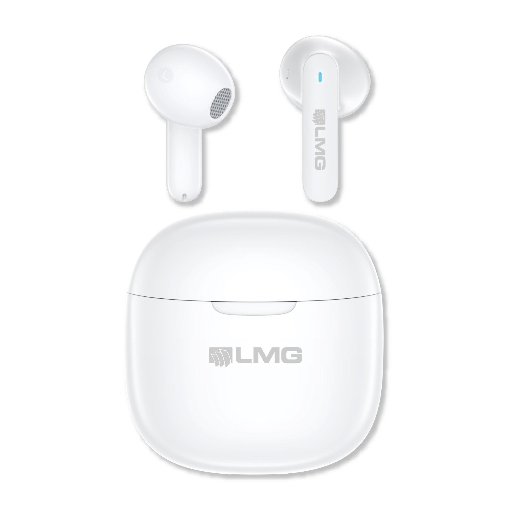 LMG Germany T68 In-Ear Kopfhörer, Bluetooth V5.4, ENC, mit Ladecase Bluetooth-Kopfhörer (IOS, Android, HSP, HFP, A2DP, AVRCP, Bluetooth 5.4, ENC, Touch Control, 6 h Musik, 4 Mikrofone, Ladeetui)