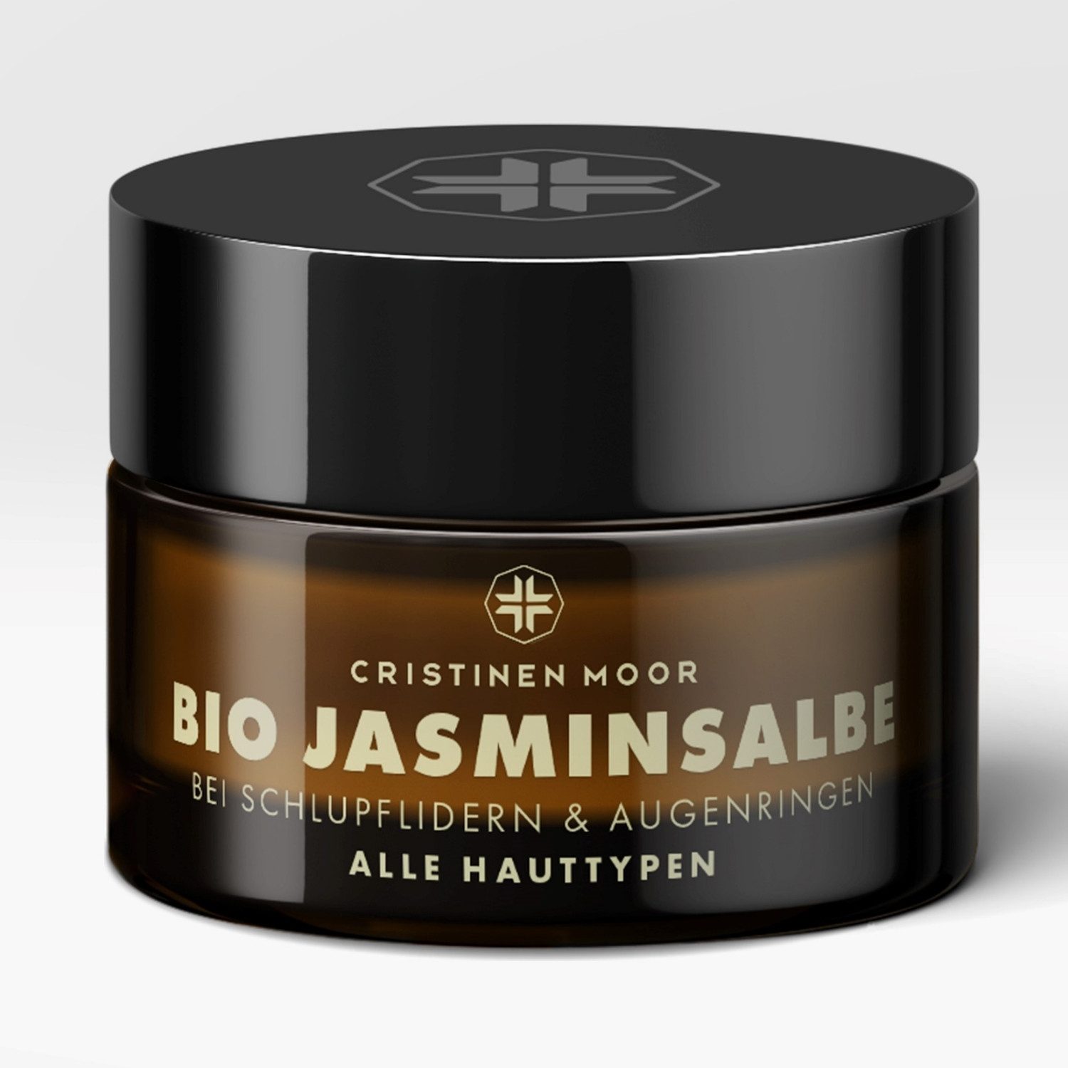 CristinenMoor Anti-Aging-Augencreme Bio Jasminsalbe, 1-tlg., Naturkosmetik, Vegan, Tierversuchfrei hergestellt, 100% Organic.