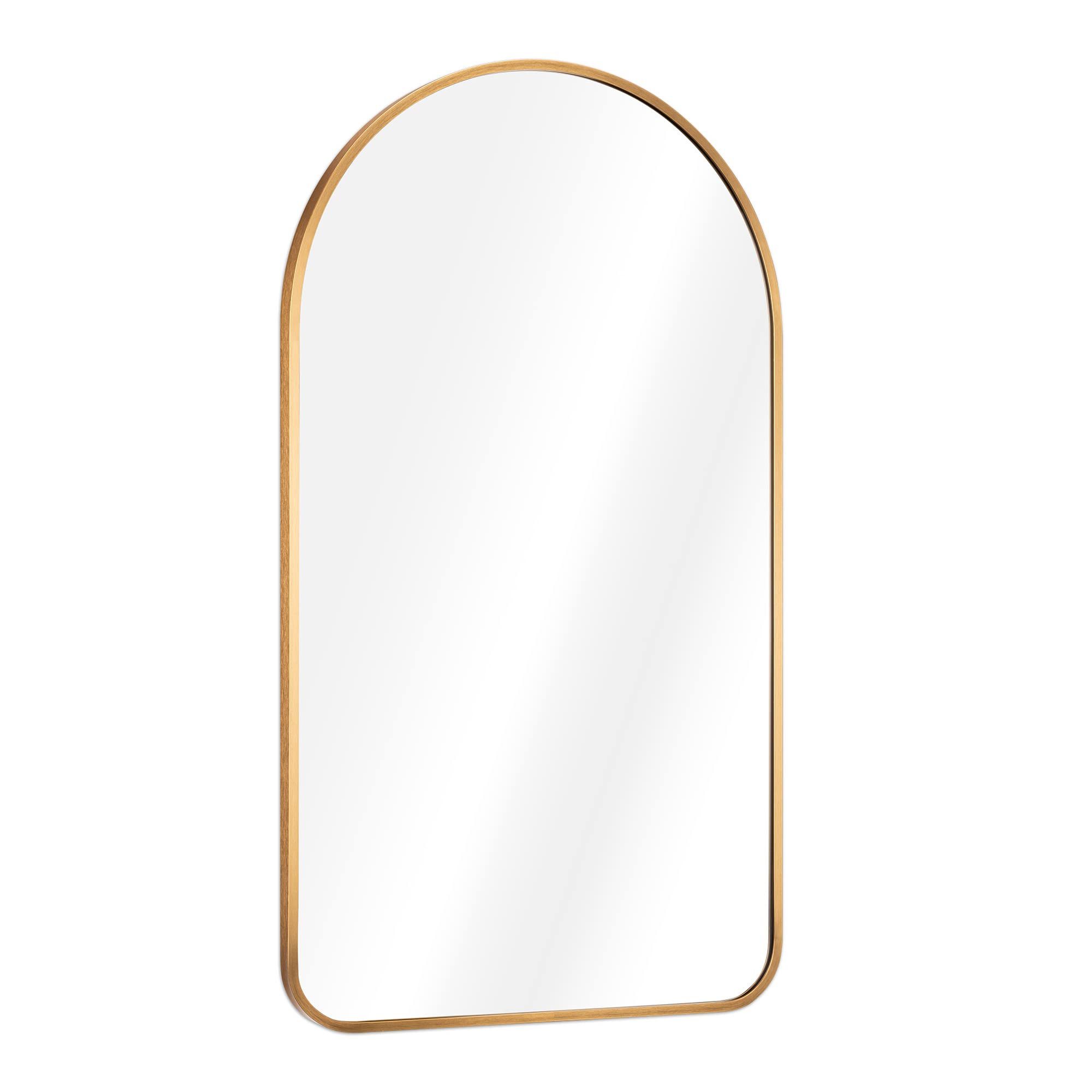 Navaris Wandspiegel Navaris Wandspiegel 45x80 cm Gold mit Rahmen