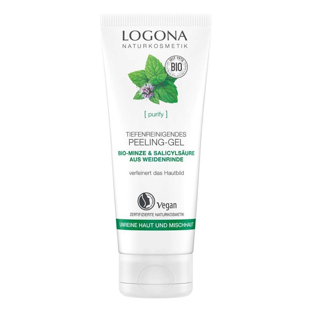 LOGONA Gesichtspeeling Purify - Peeling Gel 100ml