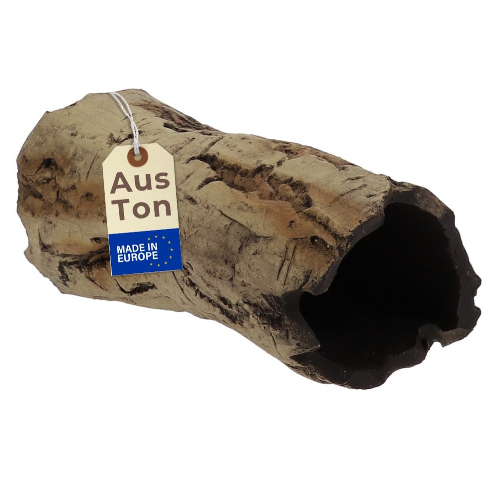 GarPet Aquariendeko Aquarium Deko Höhle Birkenrinde XL Terrarium Deko Ton Versteck Fische
