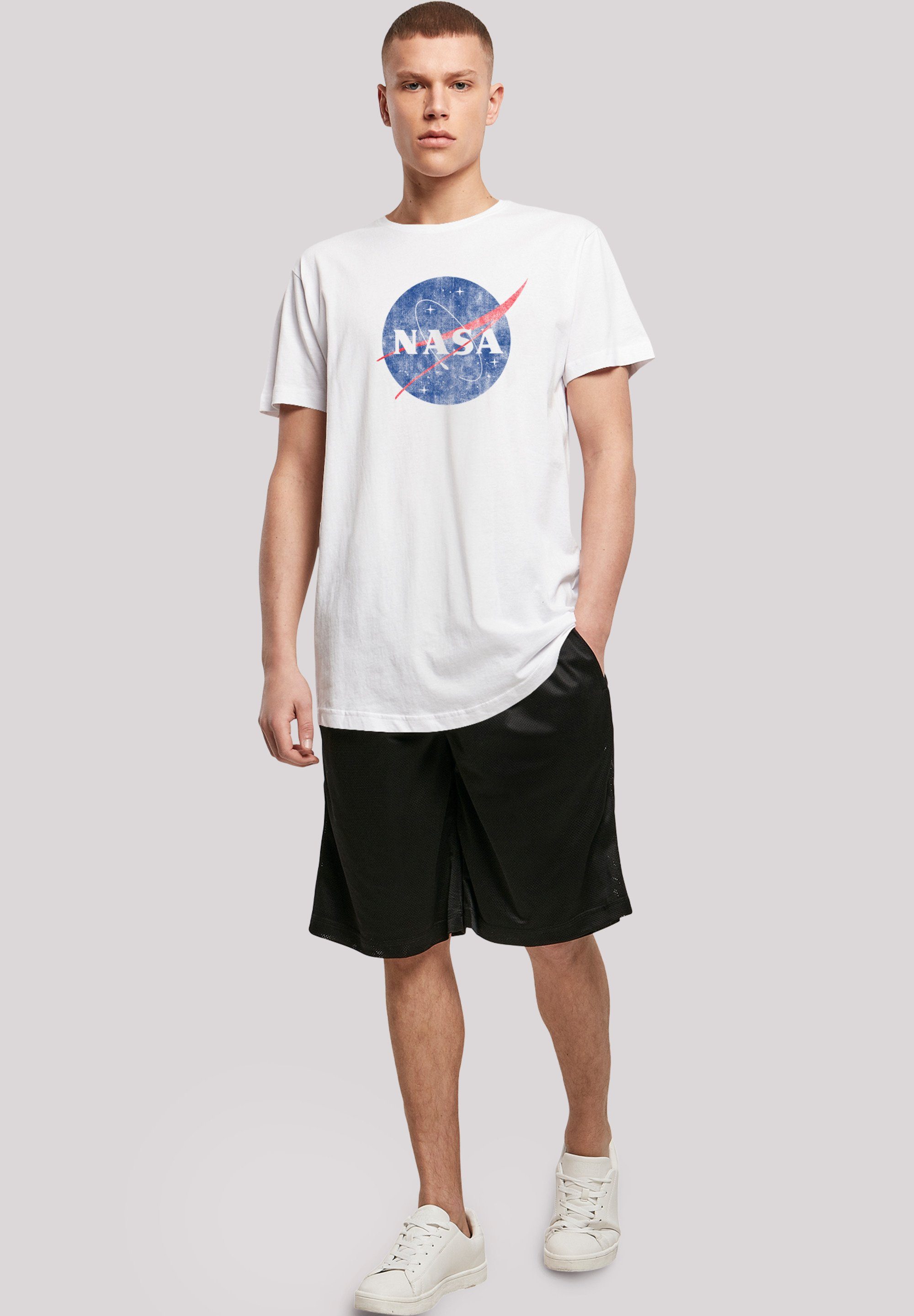 Cut Long F4NT4STIC Logo Distressed' 'NASA T-Shirt Print Insignia T-Shirt Classic