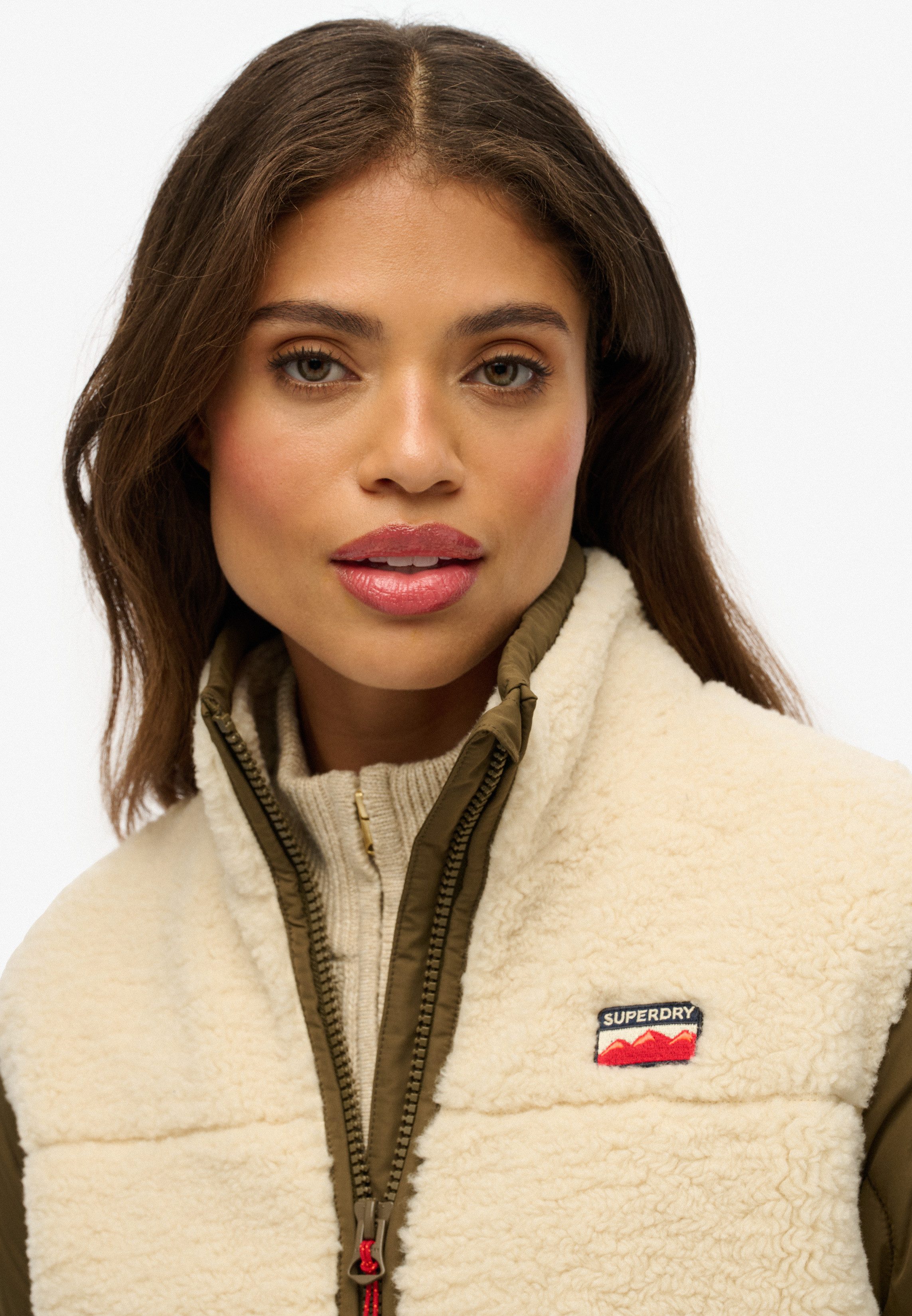 Superdry Parka FLEECE HYBRID JACKET