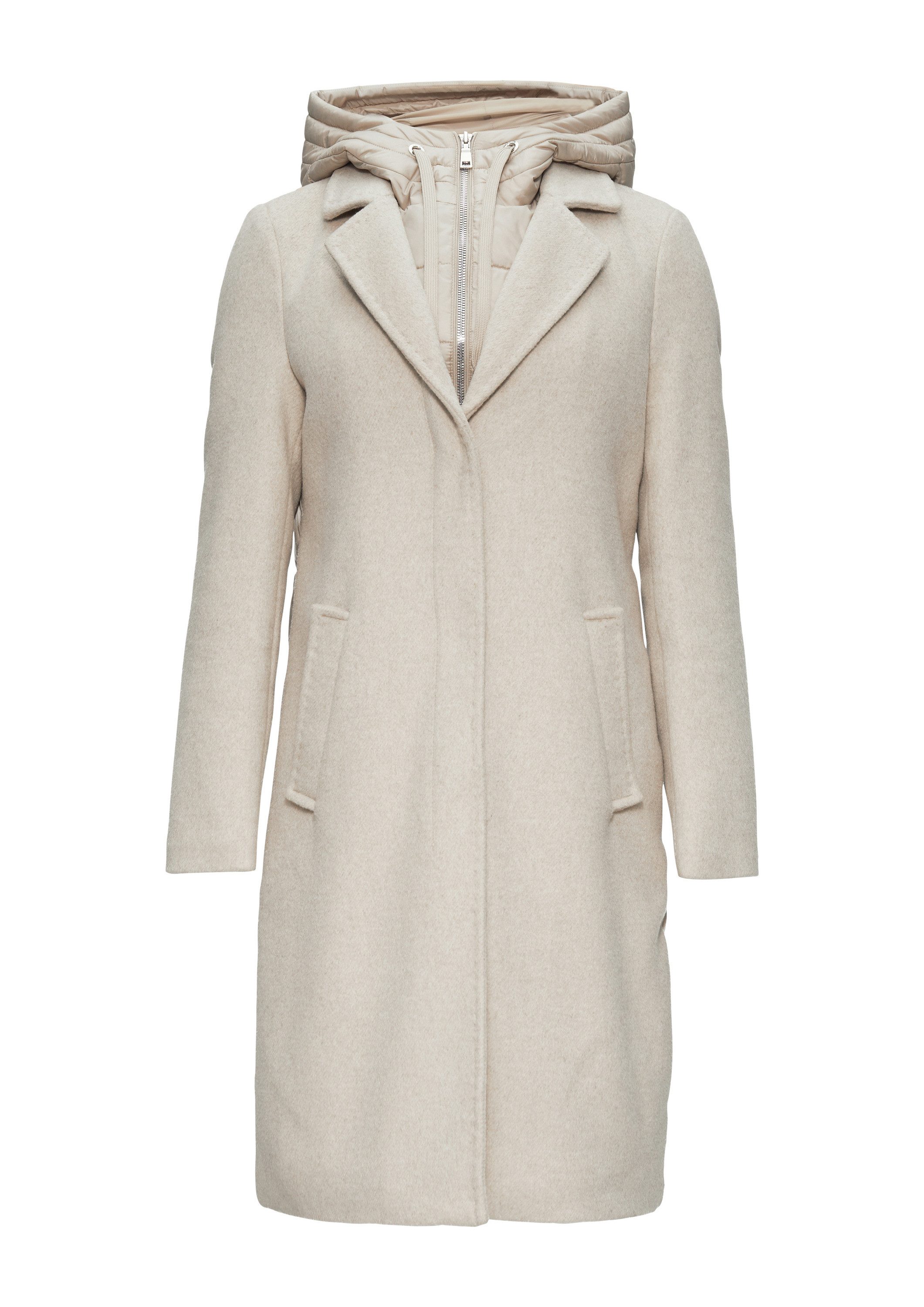 s.Oliver Wintermantel Outdoor-Mantel Mantel im Materialmix mit herausnehmba günstig online kaufen